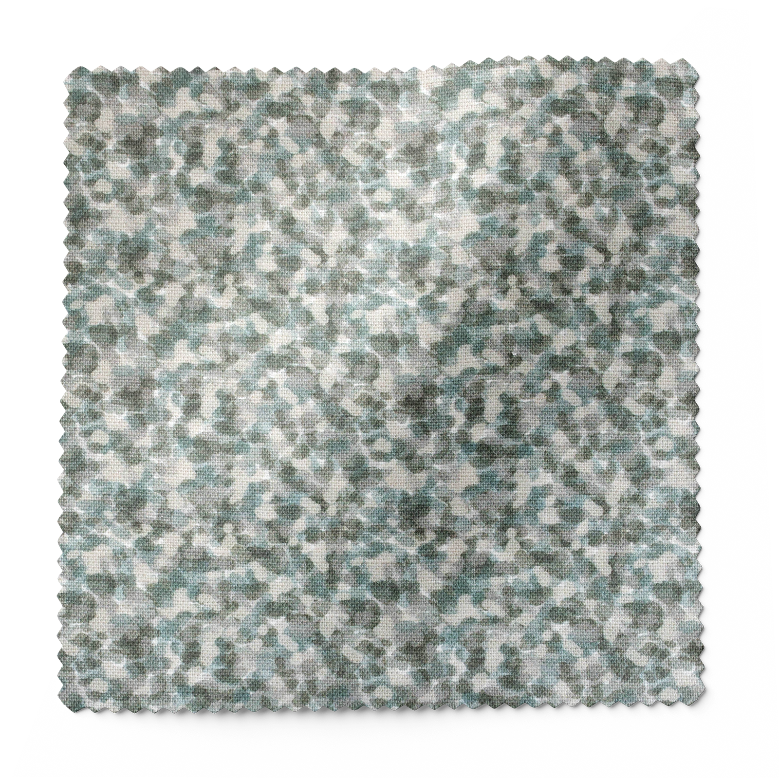 Tortoise fabric in Fig by Emily Daws – forest-inspired swatch with dotted and organic motifs