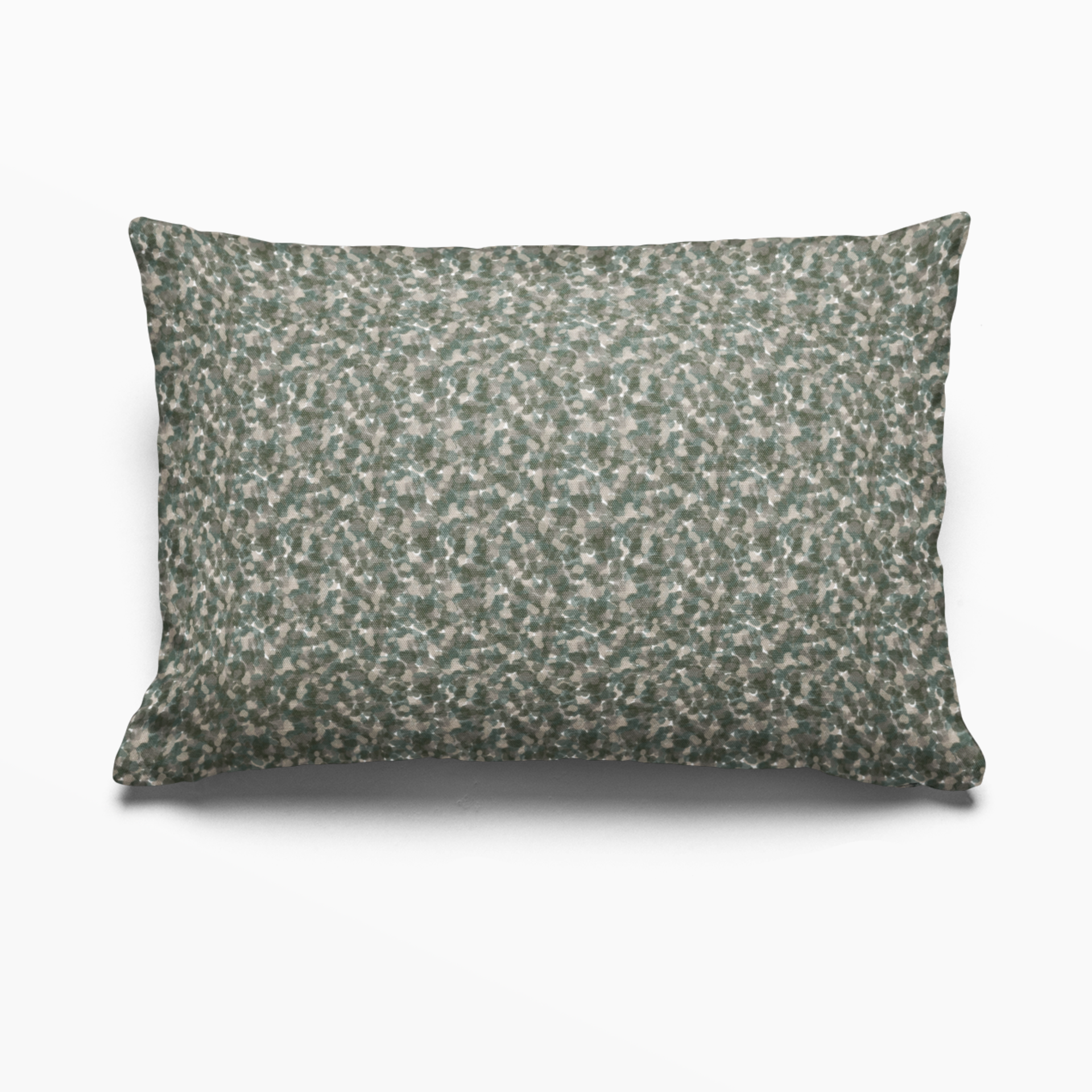 Tortoise pillow in Fig by Emily Daws – lumbar shape perfect for cabin beds or mountain homes