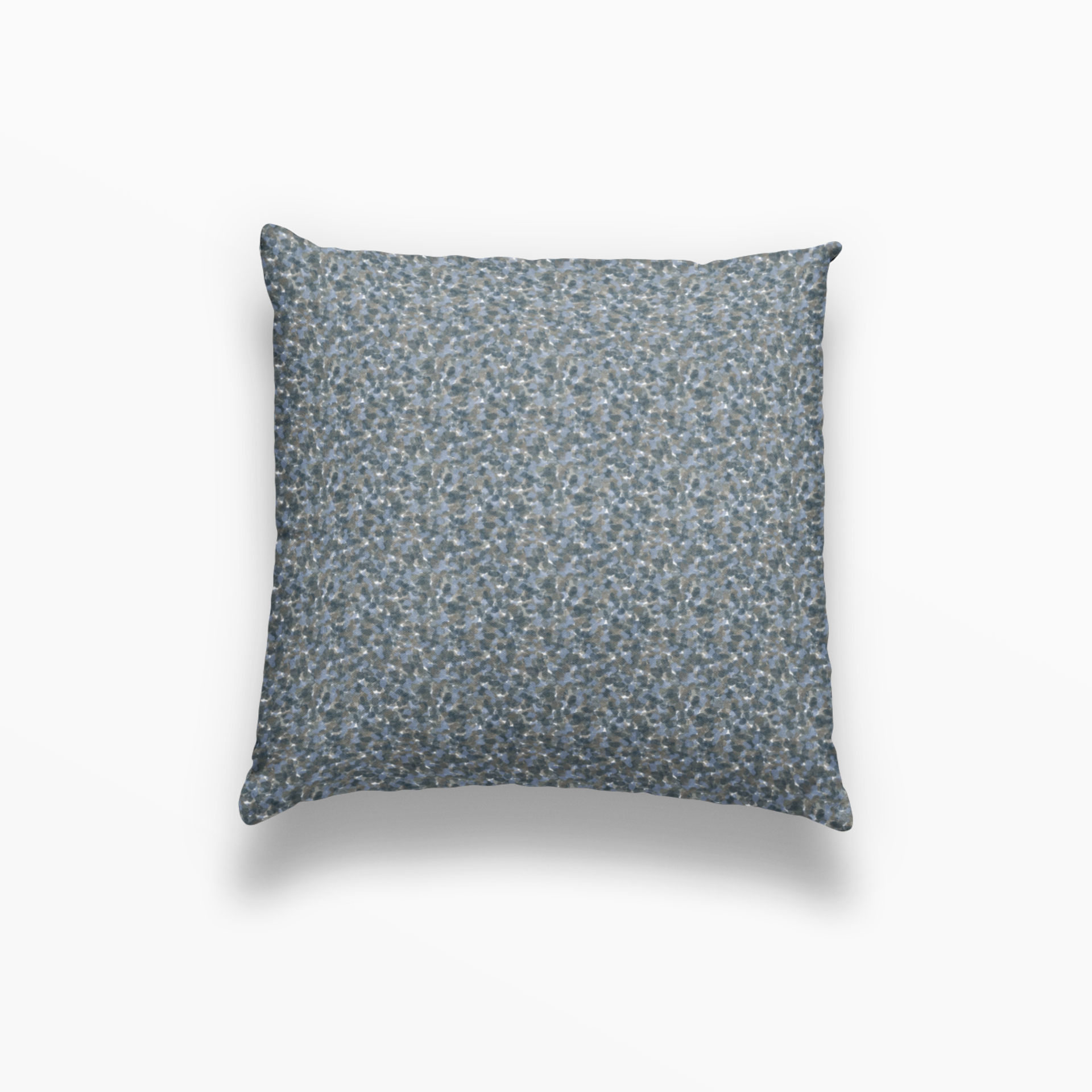 Tortoise pillow in Thistle by Emily Daws – square throw pillow with dotted or spotted woodland design