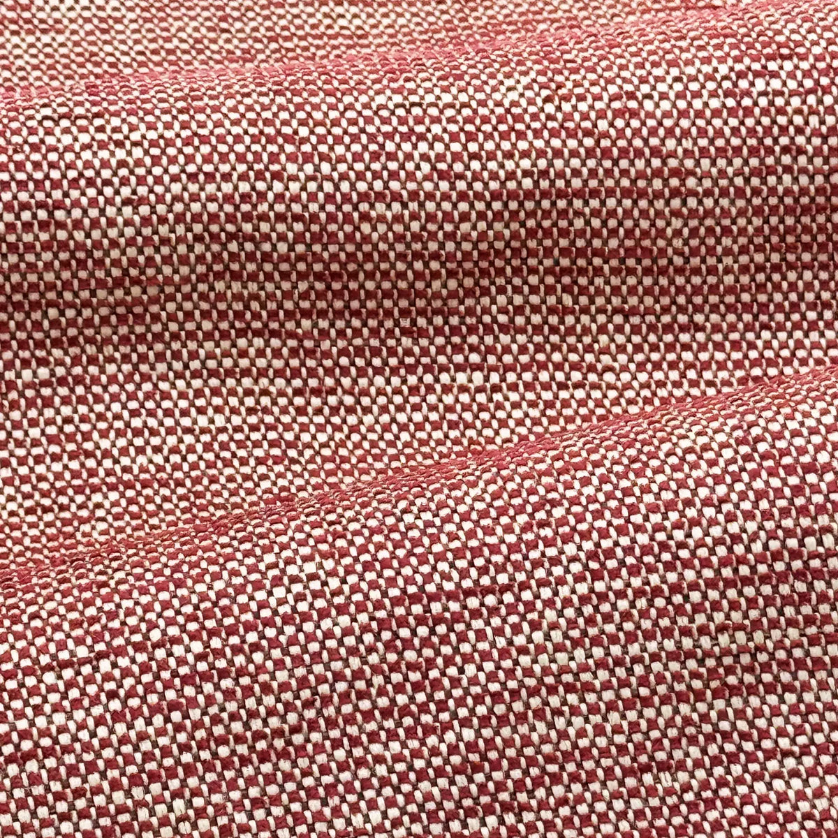 Basketweave Fabric in Garnet