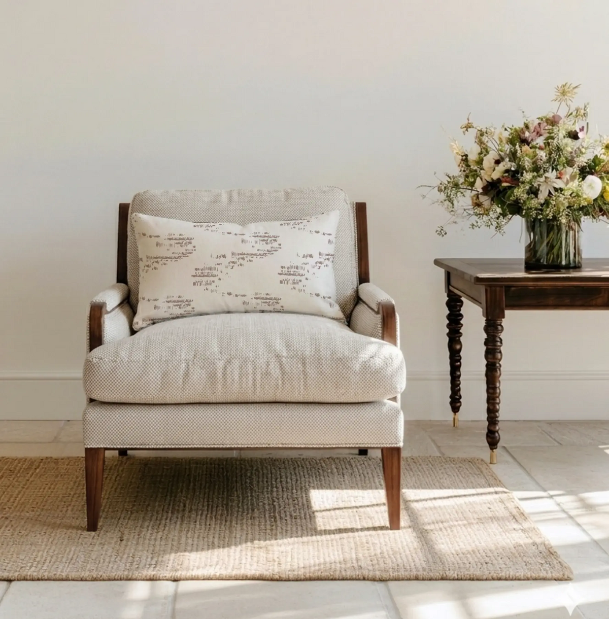 Basketweave Fabric in Oat