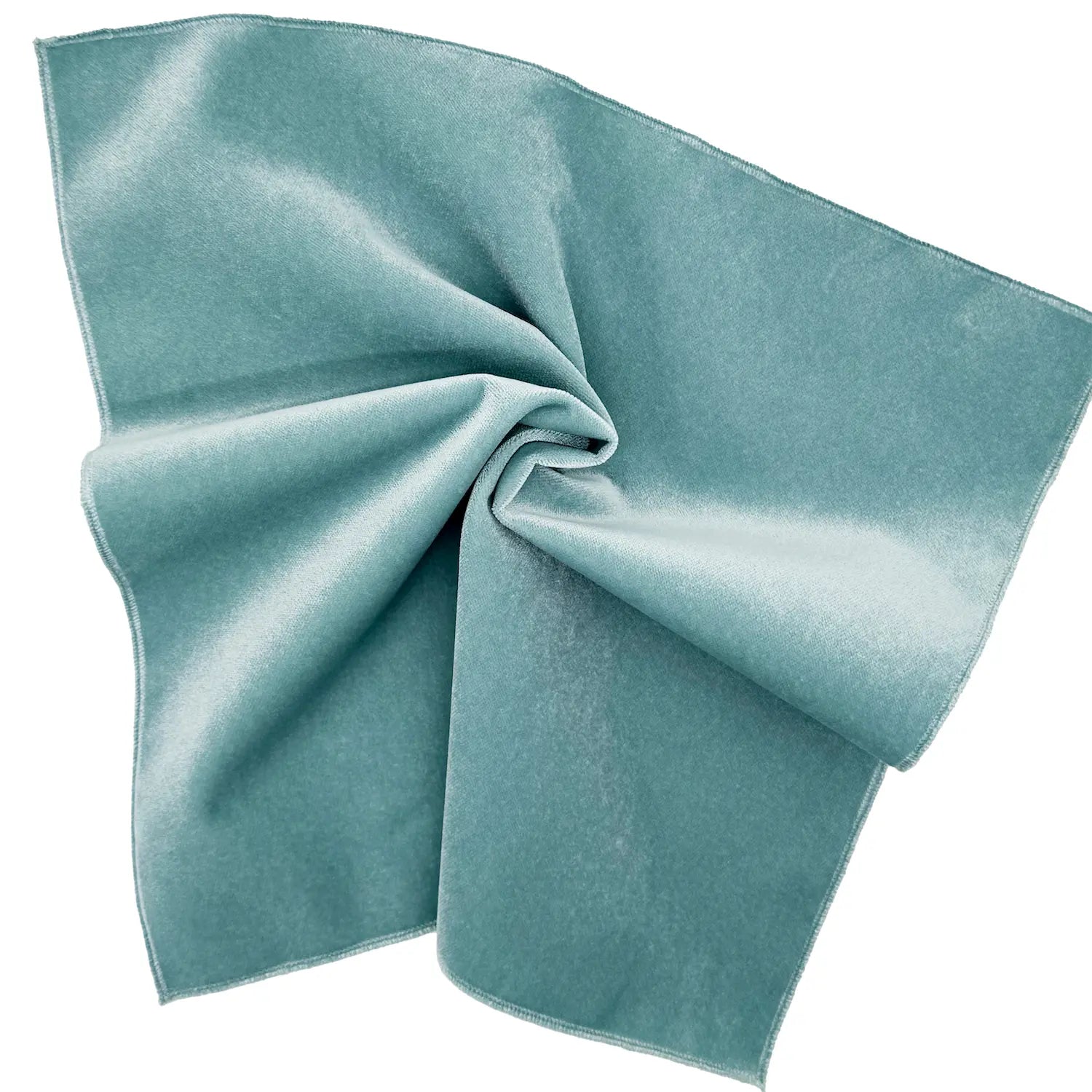 Velvet Fabric in Seaglass
