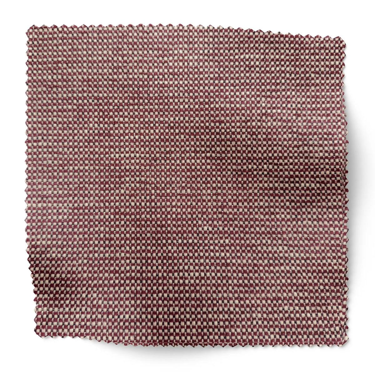 Basketweave Fabric Swatch in Garnet