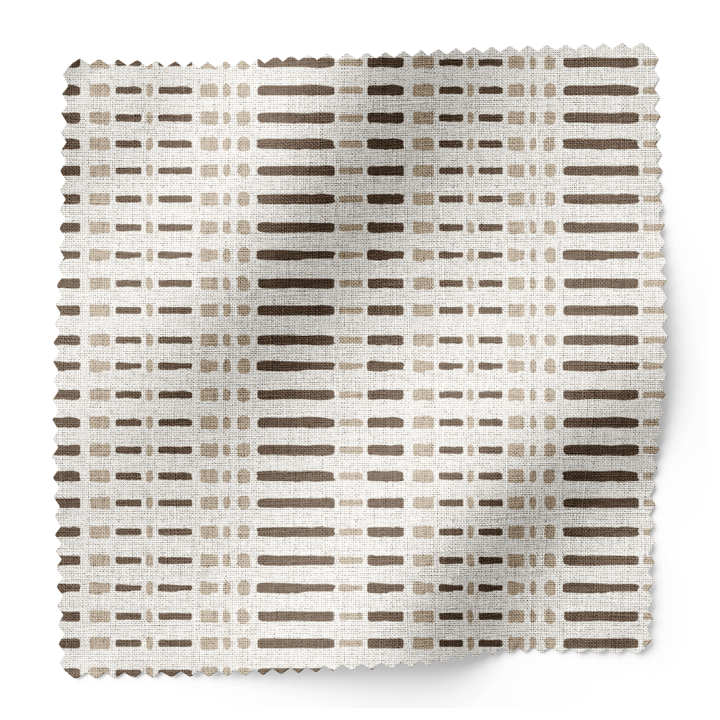 Birch fabric swatch in Mink by Emily Daws β 6x6 Belgian linen sample, Flora Collection
