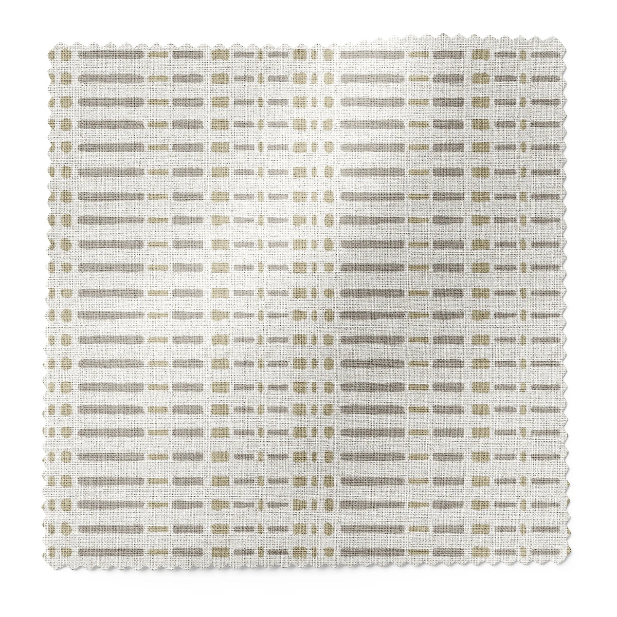 Birch fabric swatch in Moth by Emily Daws — 6x6 Belgian linen sample, Flora Collection