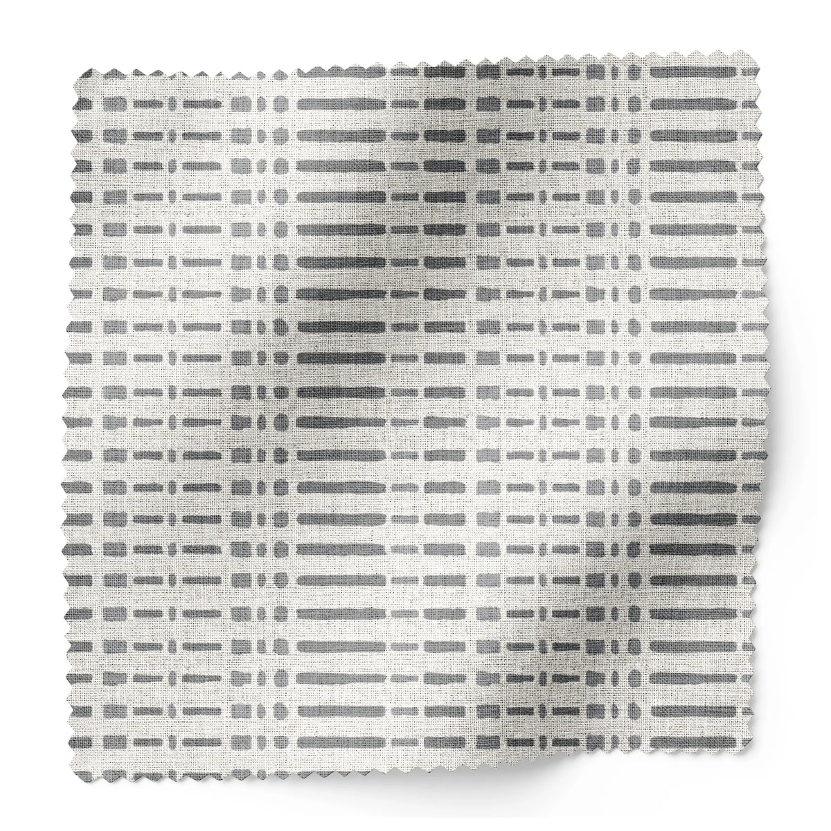 Birch fabric swatch in Pigeon by Emily Daws — 6x6 Belgian linen sample, Flora Collection