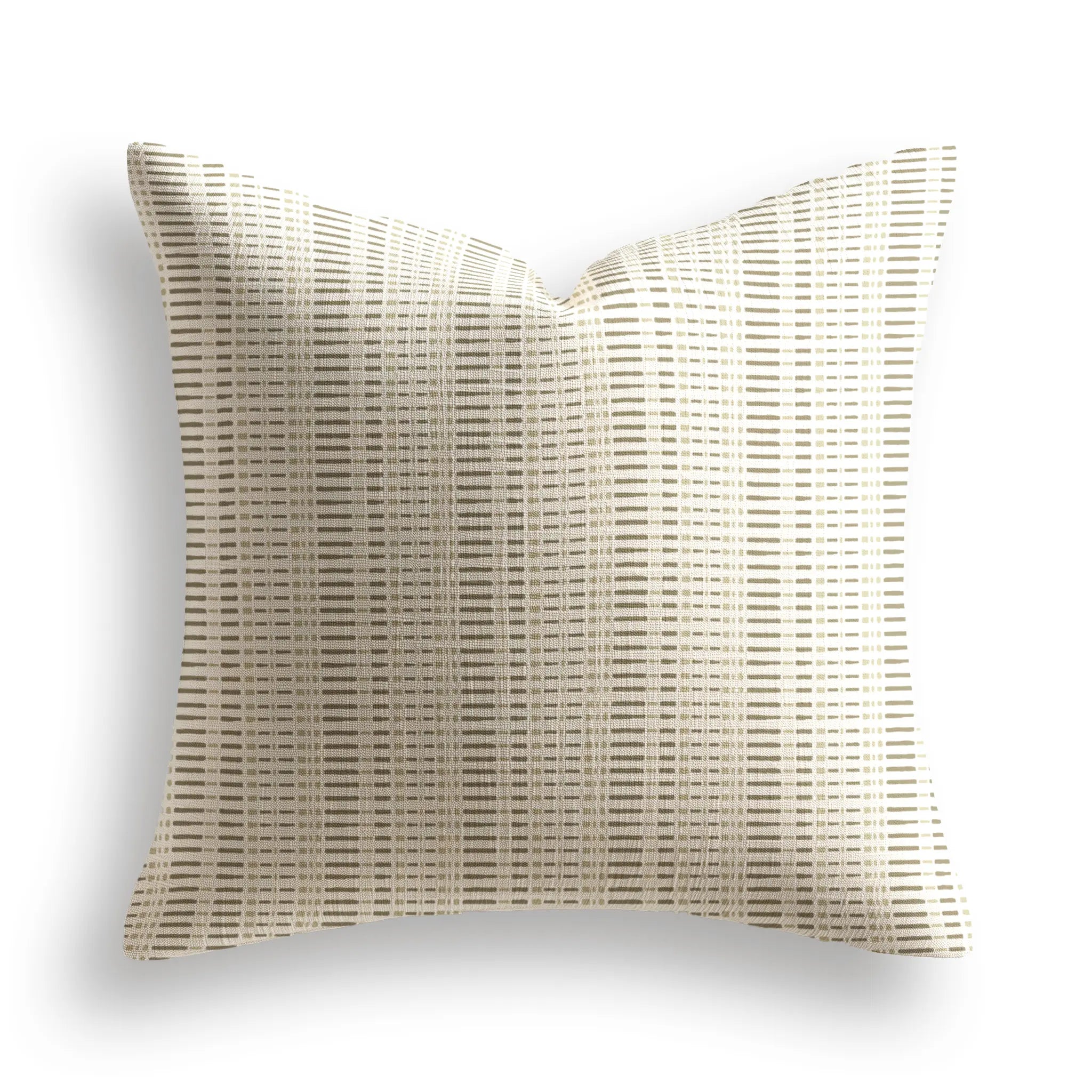 Birch Throw Pillow in Bamboo by Emily Daws — Flora Collection, made-to-order on Belgian linen