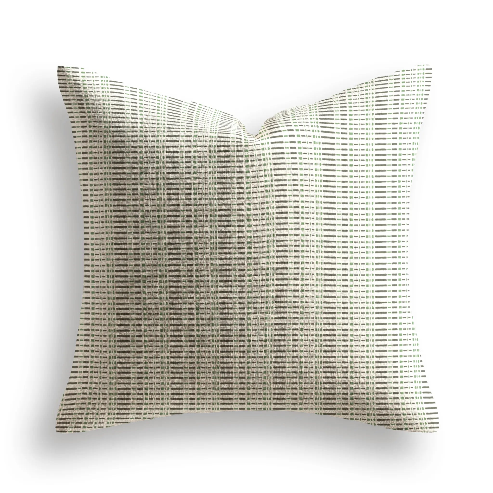 Birch Throw Pillow in Evergreen by Emily Daws — Flora Collection, made-to-order on Belgian linen