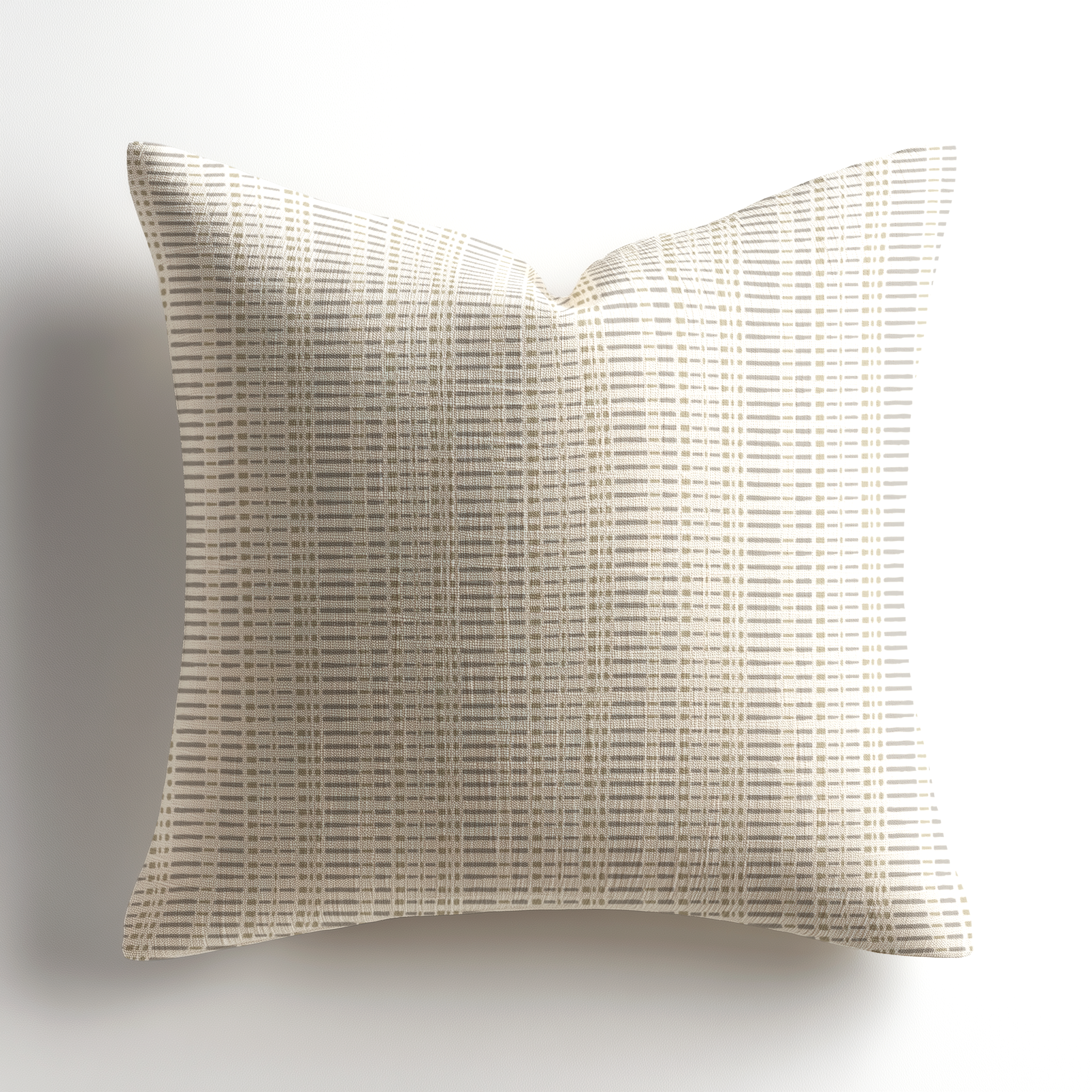 Made-in-the-USA linen throw pillow by Emily Daws in Birch Moth, a boutique textiles selection for interior designers seeking southern inspired, small-batch accents.