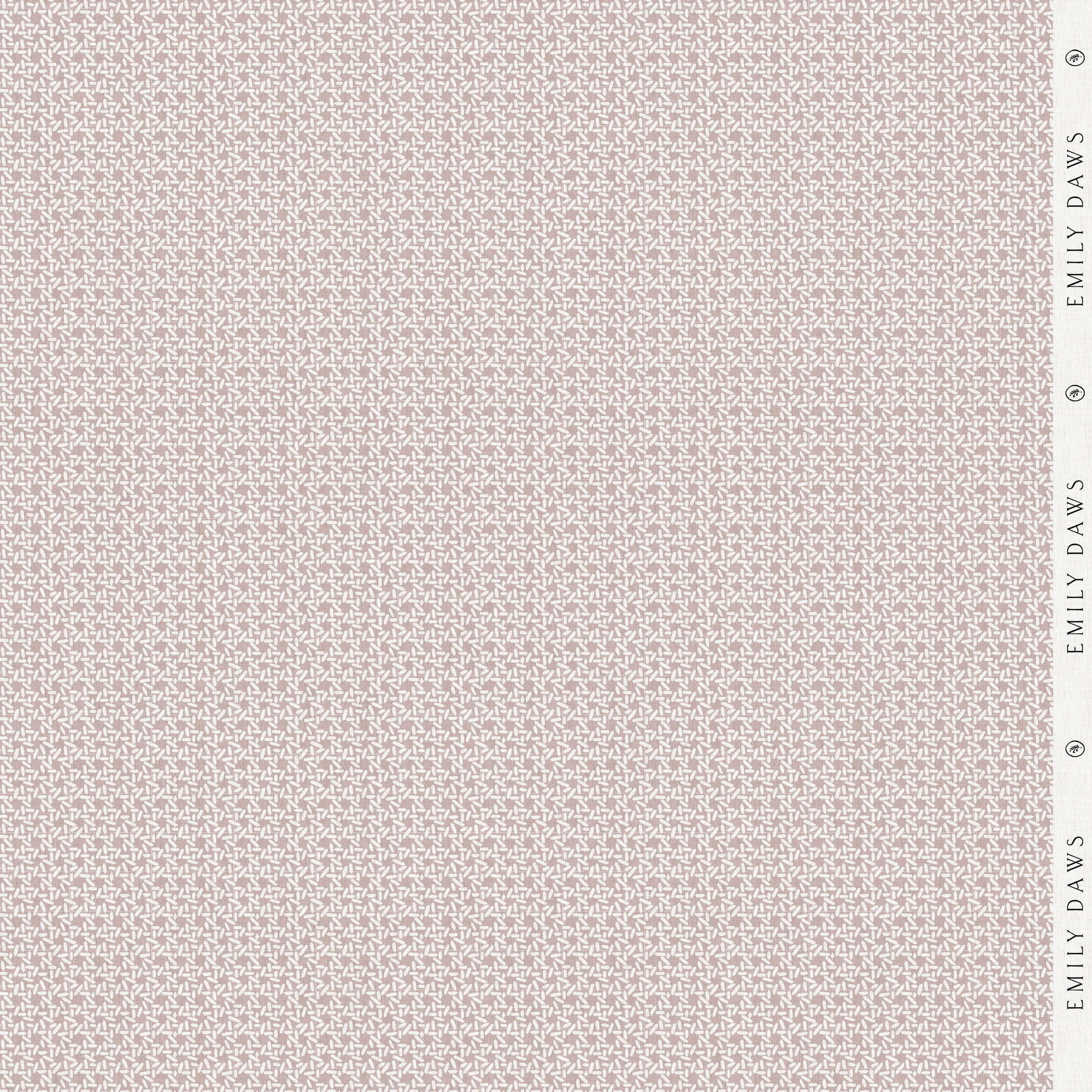 carolina rice blush fabric by emily daws with soft pink rice grain pattern on natural linen for home textiles