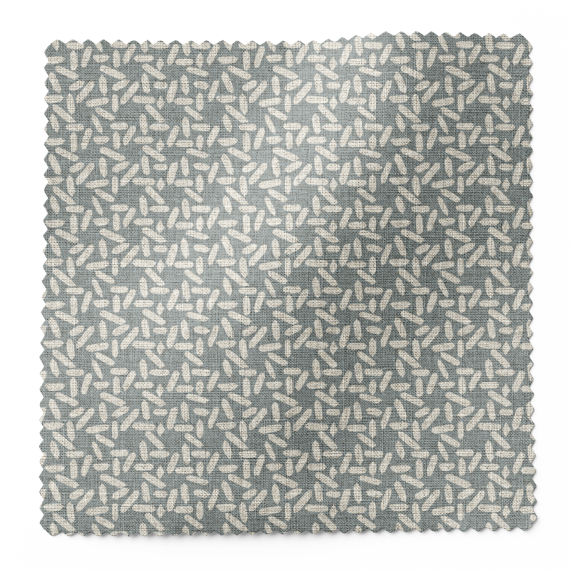 Carolina Rice fabric swatch in Chambray by Emily Daws β 6x6 Belgian linen sample, Charleston Collection