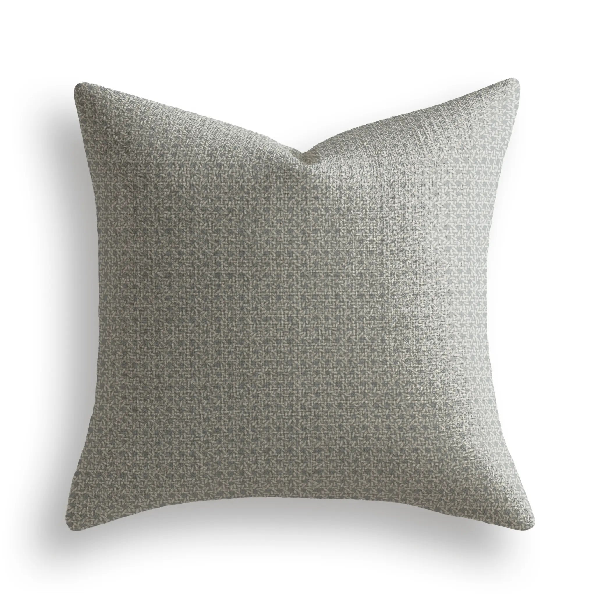 Carolina Rice Throw Pillow in Chambray by Emily Daws — Charleston Collection, made-to-order on Belgian linen