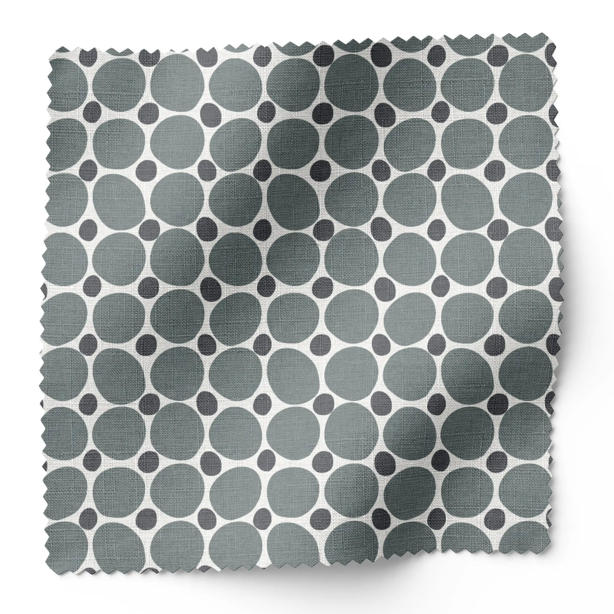 Cobblestone fabric swatch in Gem by Emily Daws — 6x6 Belgian linen sample, Charleston Collection