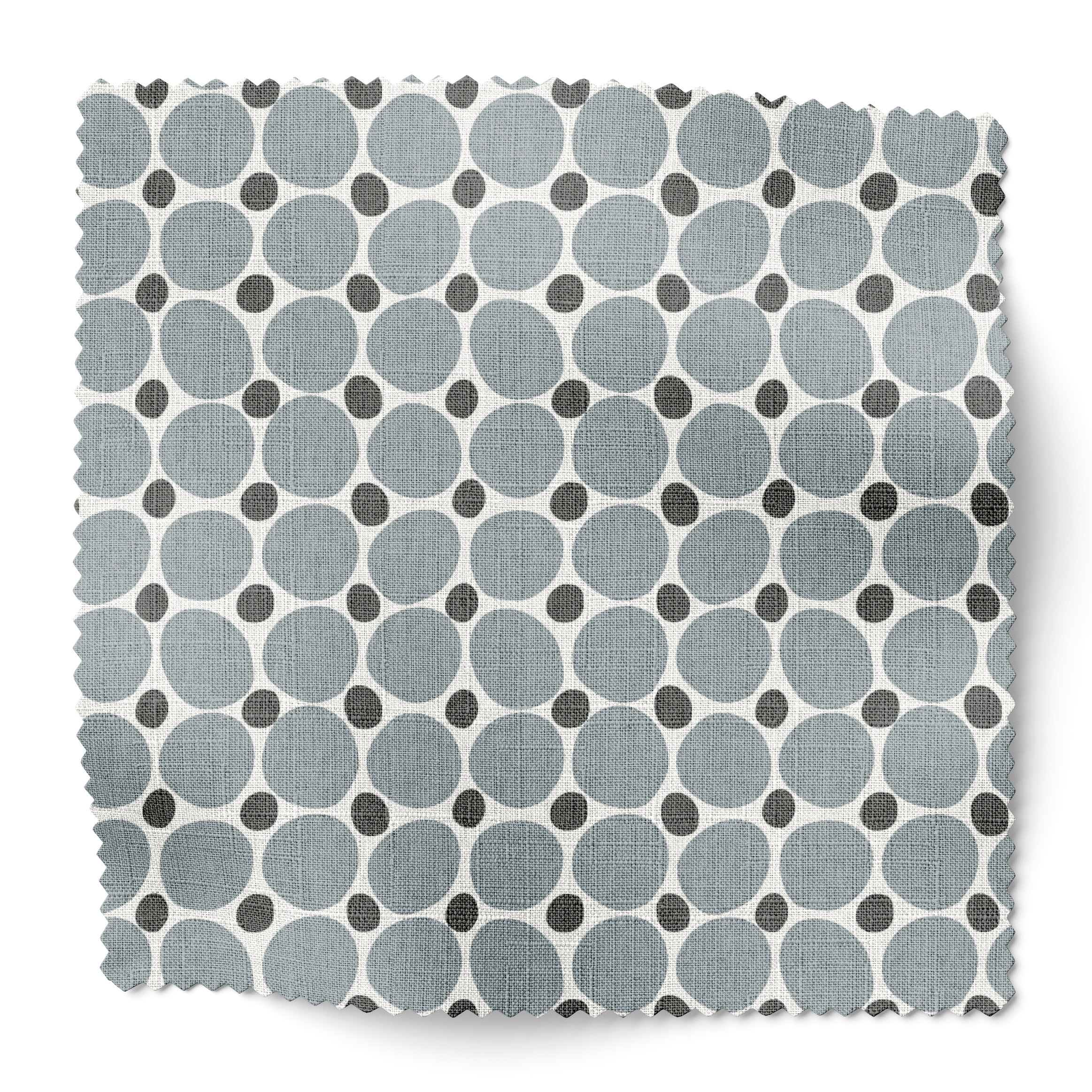 Cobblestone fabric swatch in Lagoon by Emily Daws β 6x6 Belgian linen sample, Charleston Collection