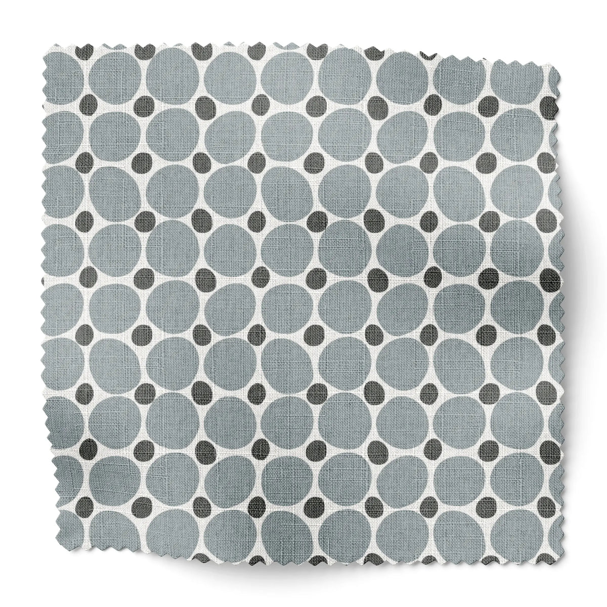 Cobblestone fabric swatch in Lagoon by Emily Daws — 6x6 Belgian linen sample, Charleston Collection