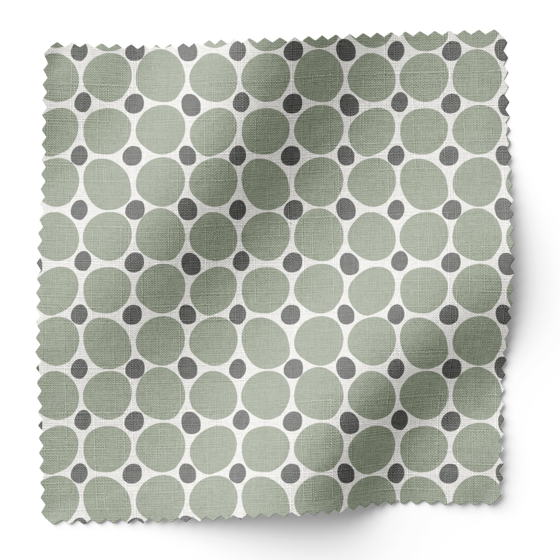 Cobblestone fabric swatch in Olive by Emily Daws β 6x6 Belgian linen sample, Charleston Collection