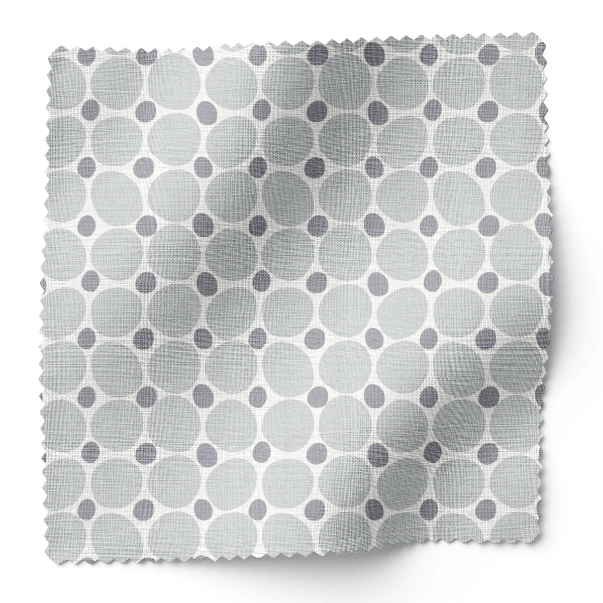 Cobblestone fabric swatch in Sea Salt by Emily Daws — 6x6 Belgian linen sample, Charleston Collection