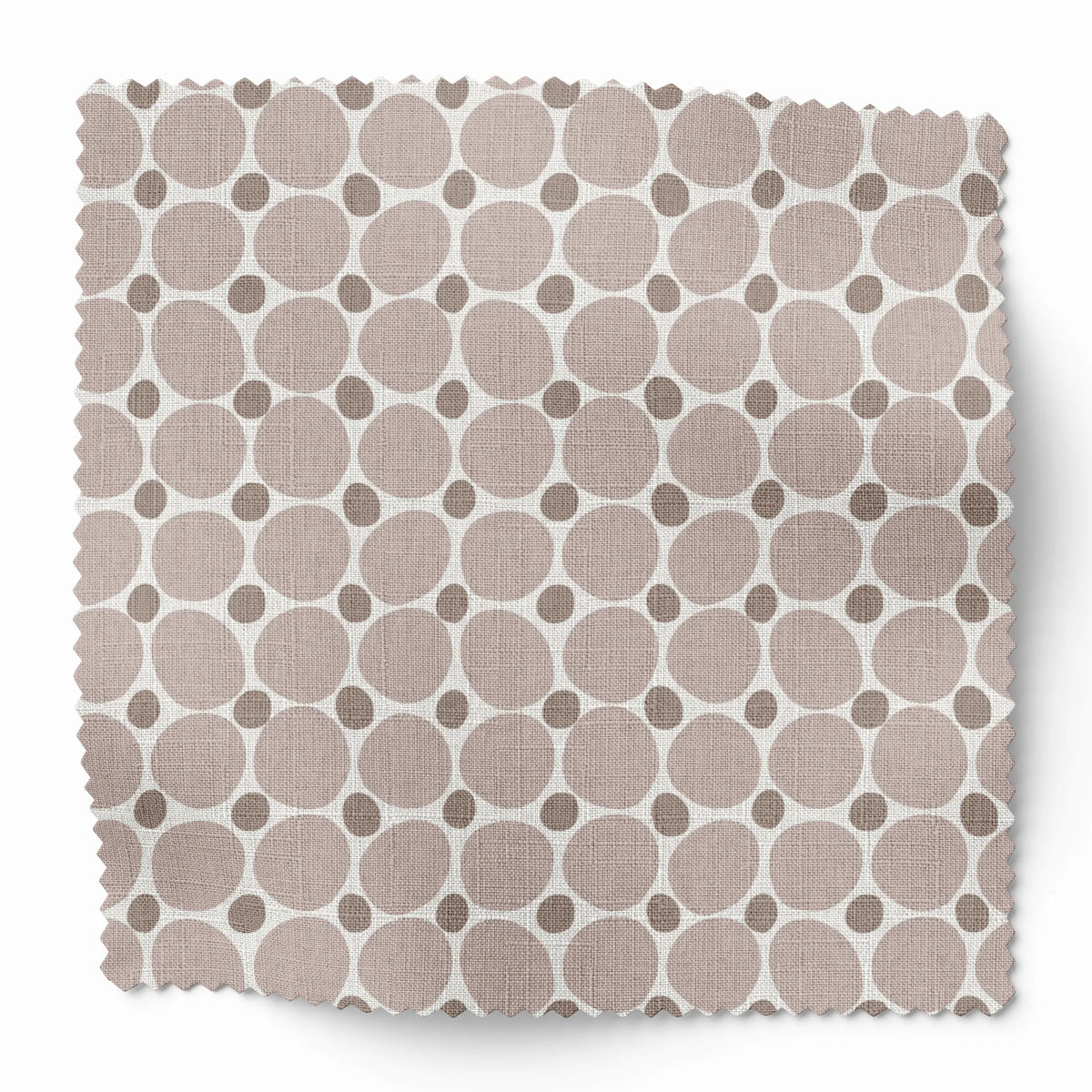 Cobblestone fabric swatch in Terracotta by Emily Daws — 6x6 Belgian linen sample, Charleston Collection