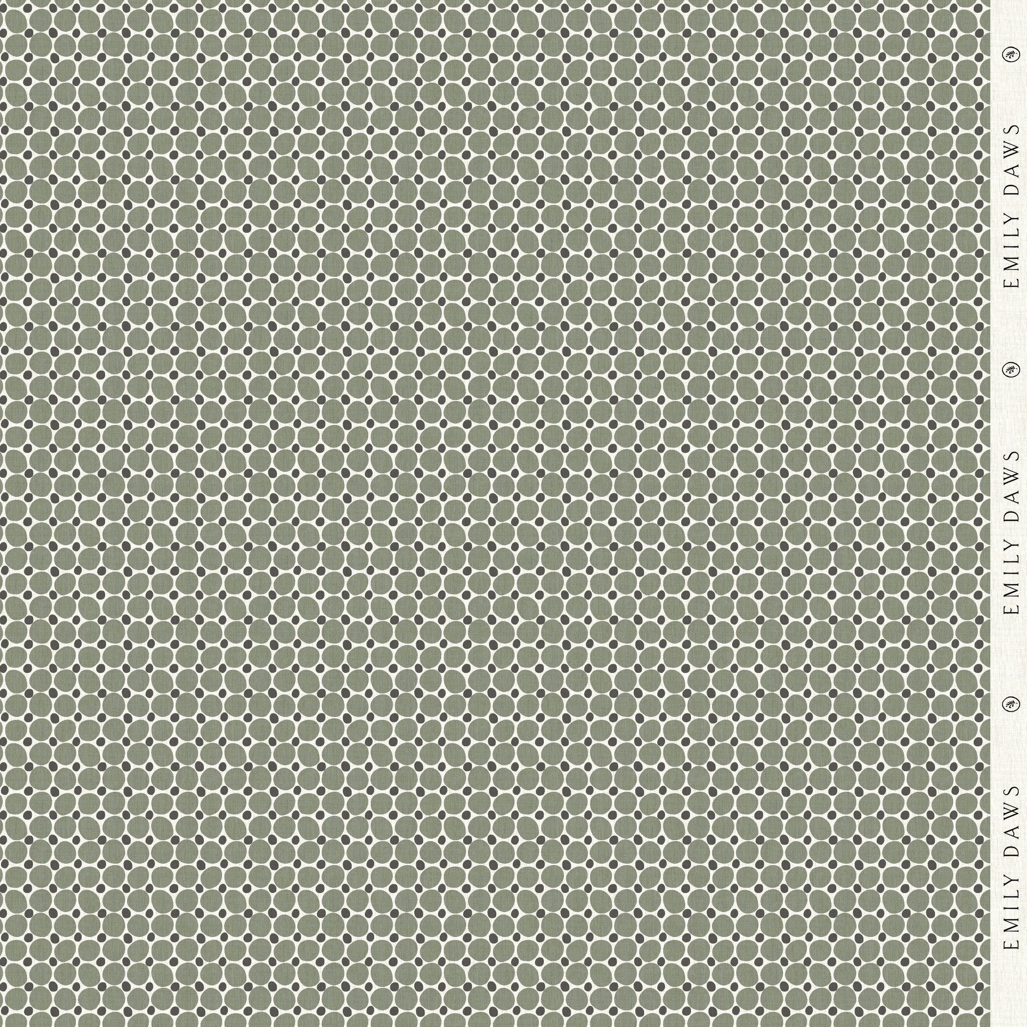cobblestone fabric in olive by emily daws swatch view showing pattern and color details for interiors