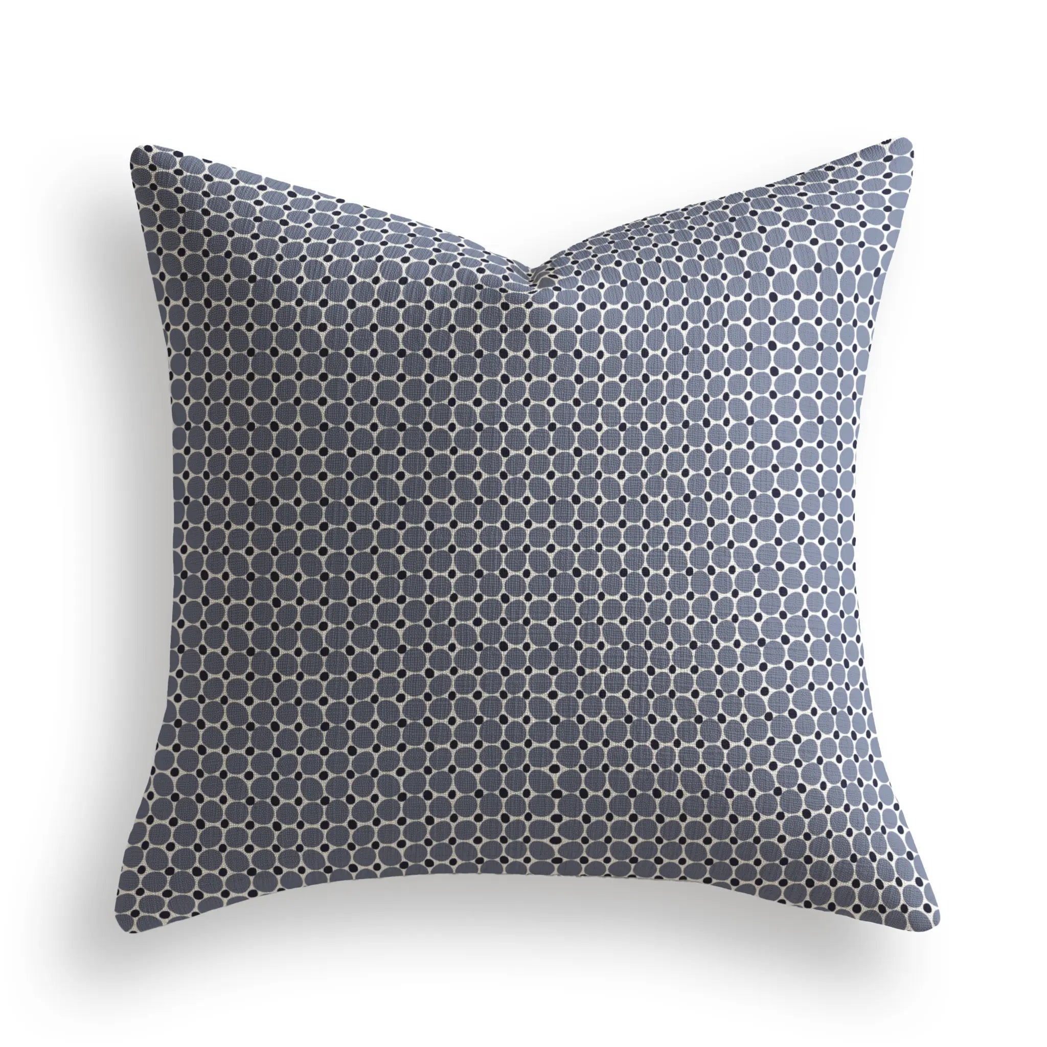 Cobblestone Throw Pillow in Ink by Emily Daws — Charleston Collection, made-to-order on Belgian linen