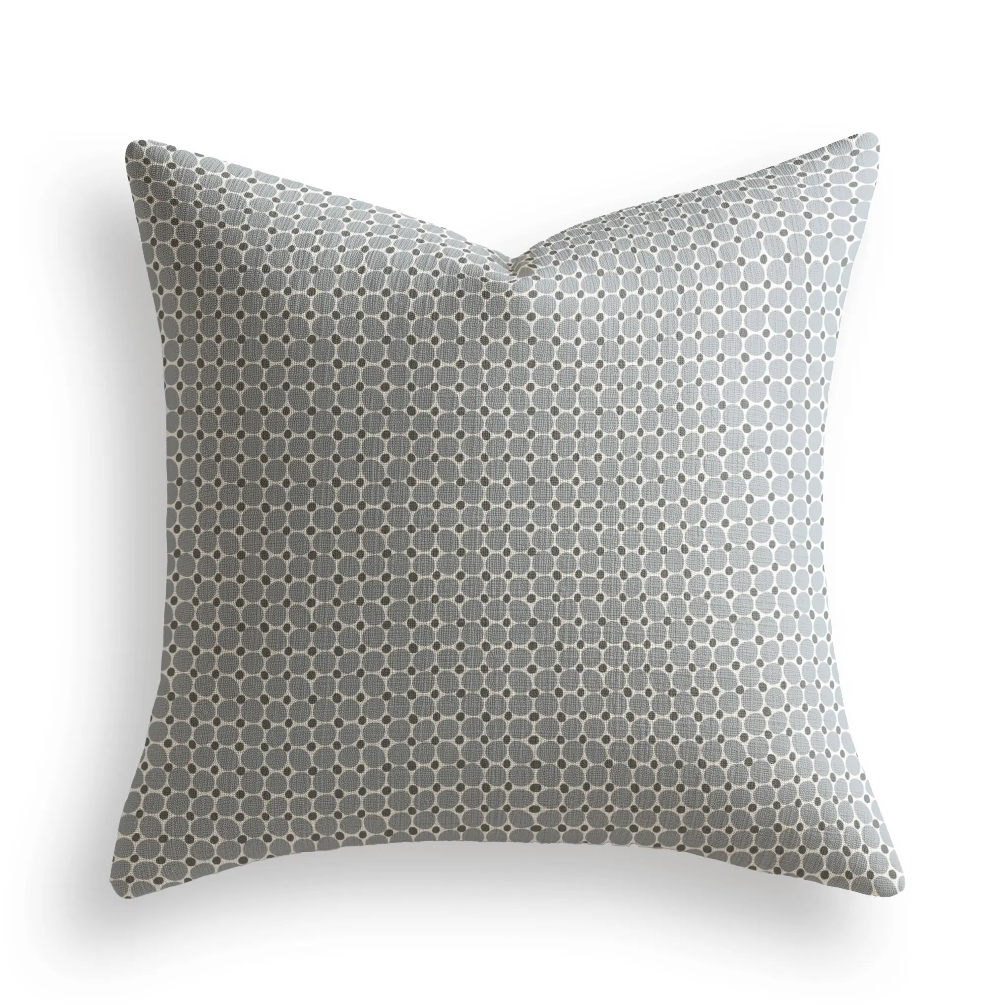 Cobblestone Throw Pillow in Lagoon by Emily Daws — Charleston Collection, made-to-order on Belgian linen