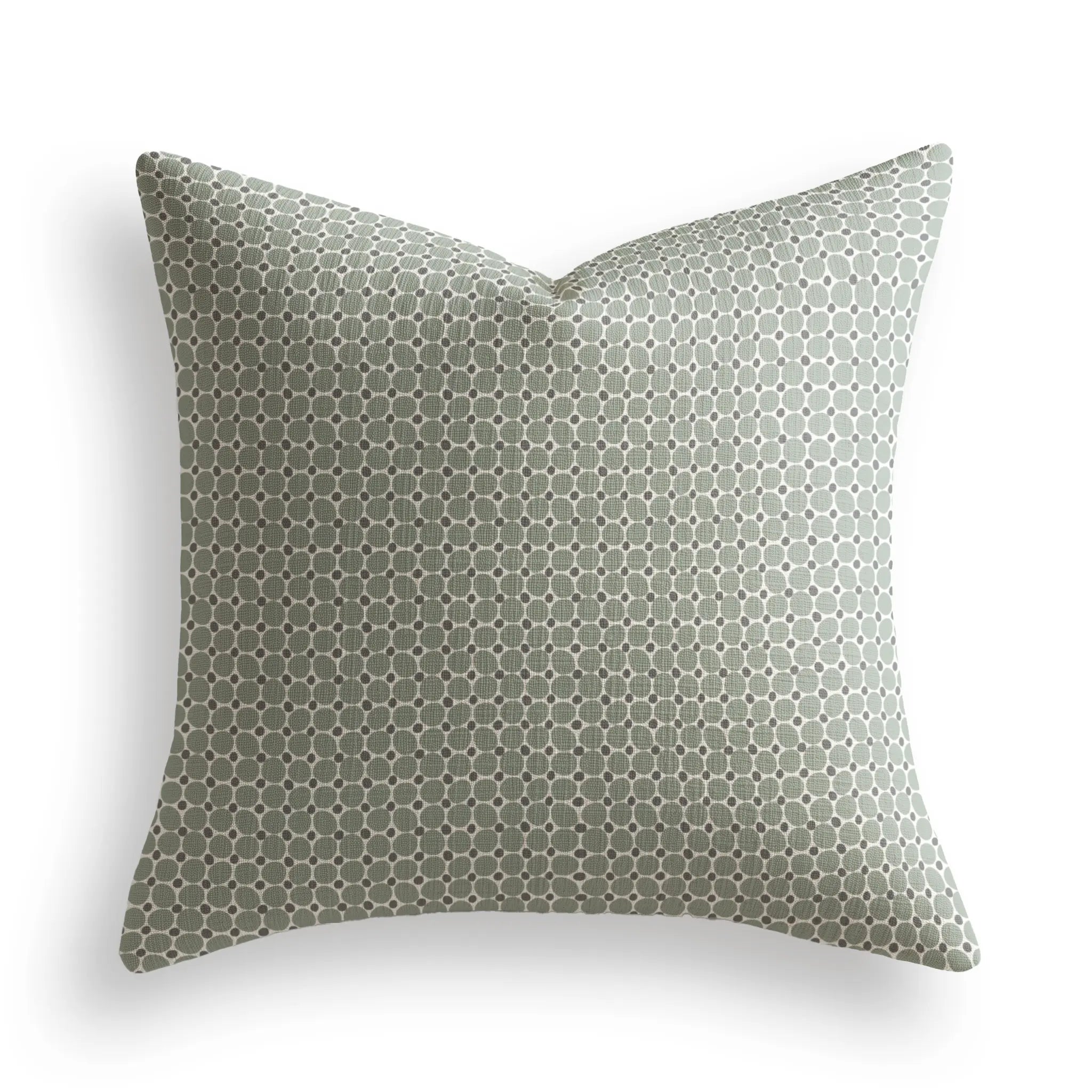 Cobblestone Throw Pillow in Olive by Emily Daws β Charleston Collection, made-to-order on Belgian linen