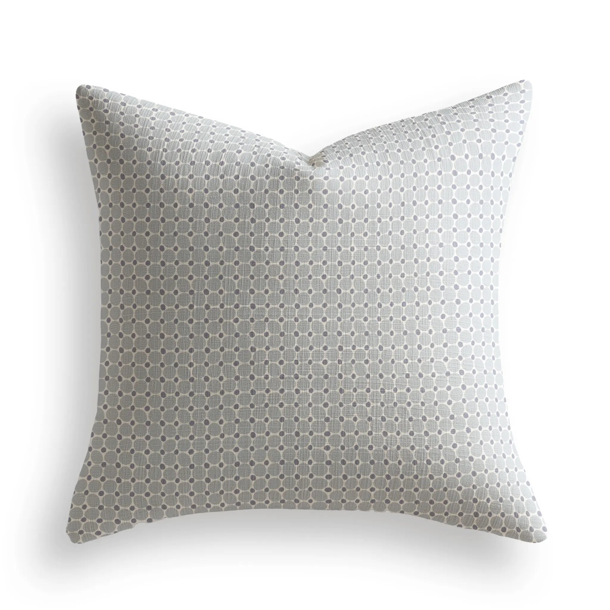 Cobblestone Throw Pillow in Sea Salt by Emily Daws — Charleston Collection, made-to-order on Belgian linen