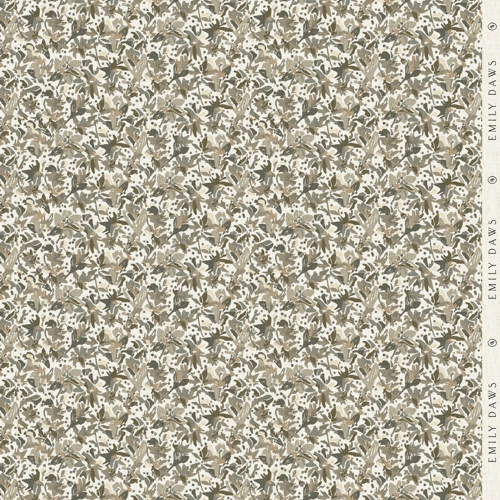 Eden Lichen fabric by Emily Daws β Flora Collection, available by the yard for drapery and upholstery