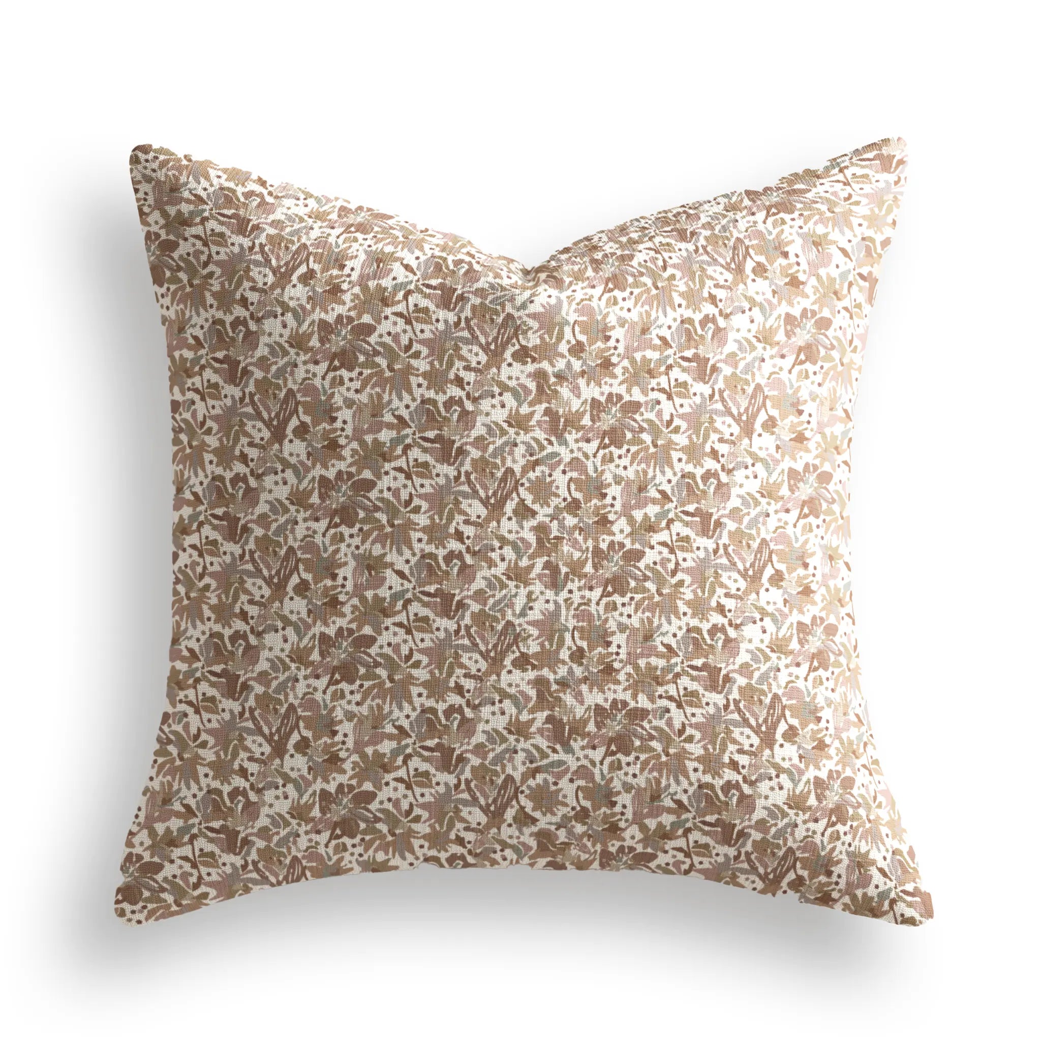 Eden Throw Pillow in Autumn by Emily Daws β Flora Collection, made-to-order on Belgian linen