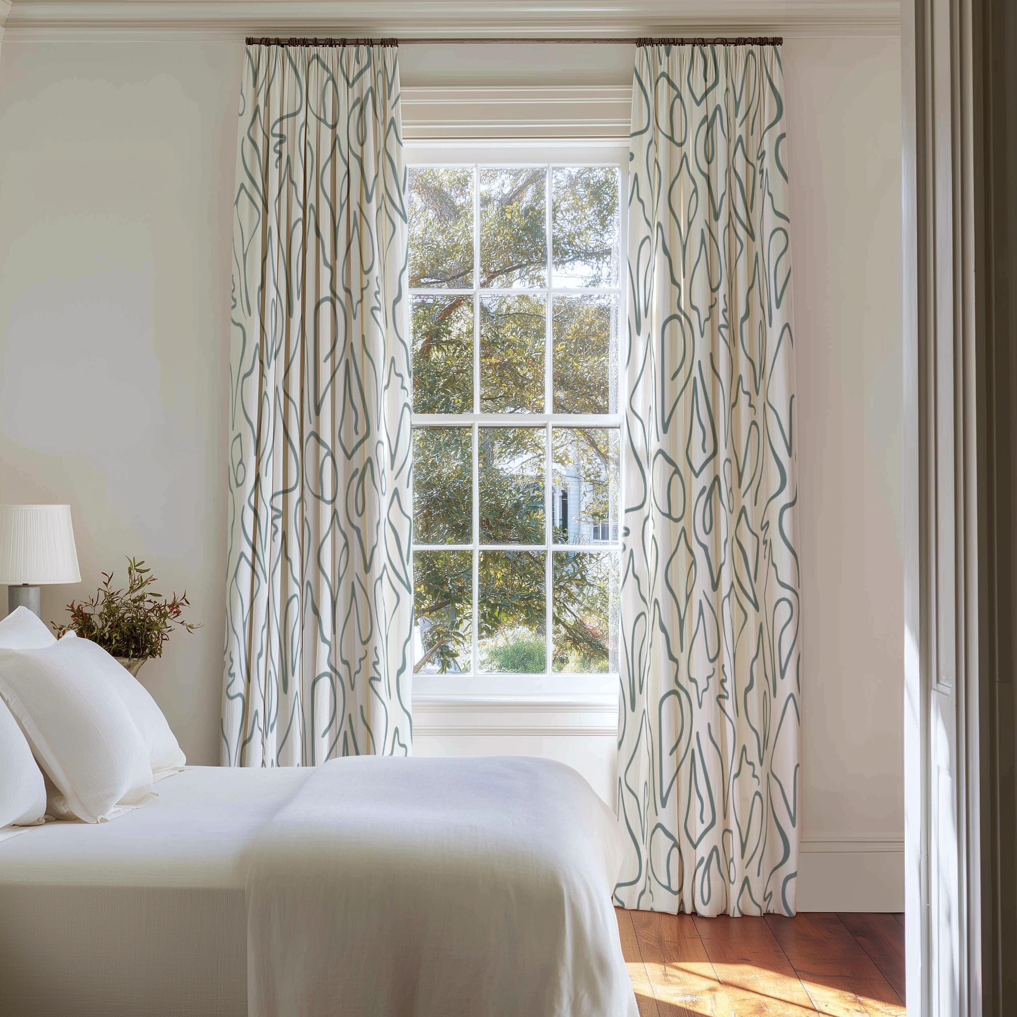 Edisto Fabric in Turquoise