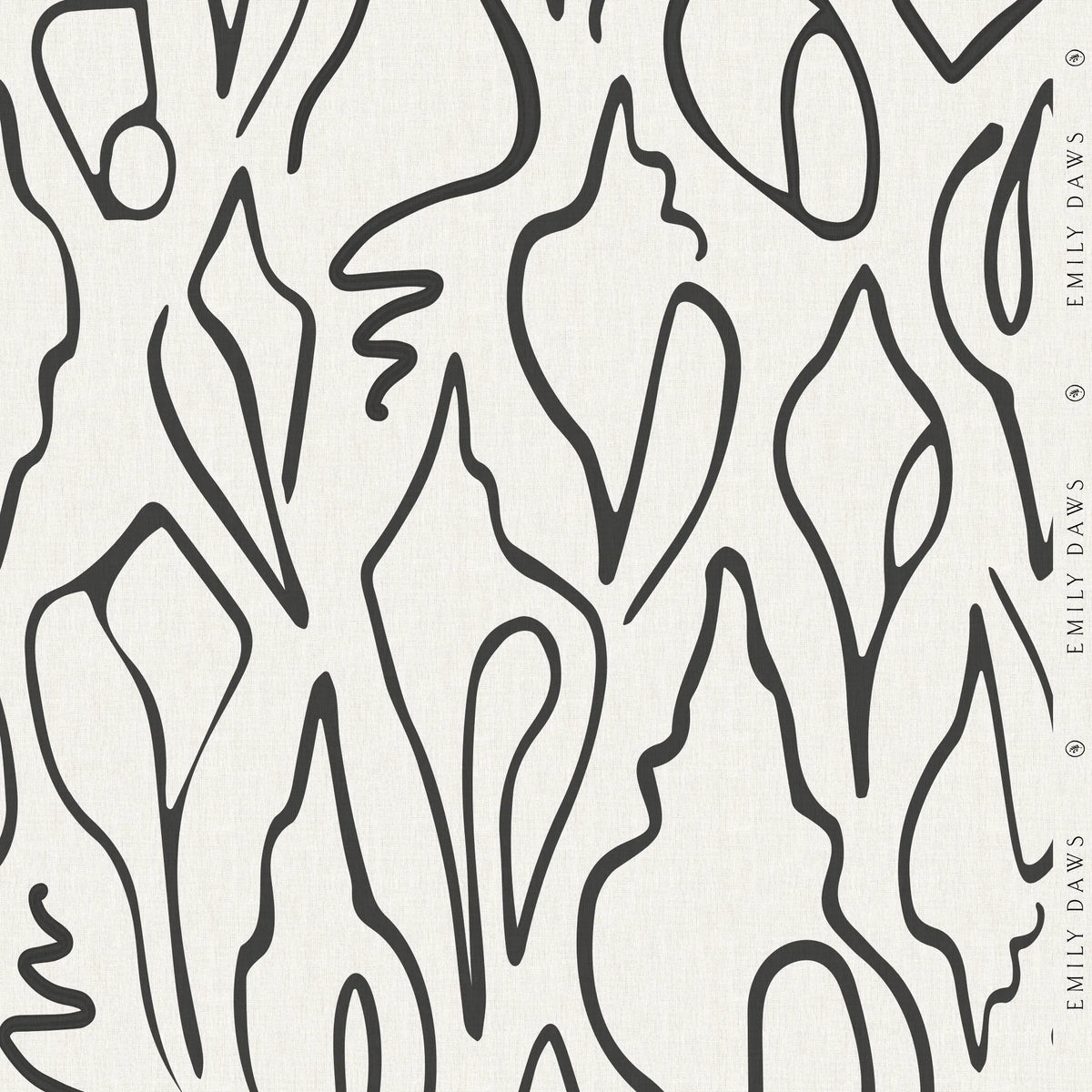 Edisto fabric in Jet by Emily Daws styled in an interior β Sea Island Collection