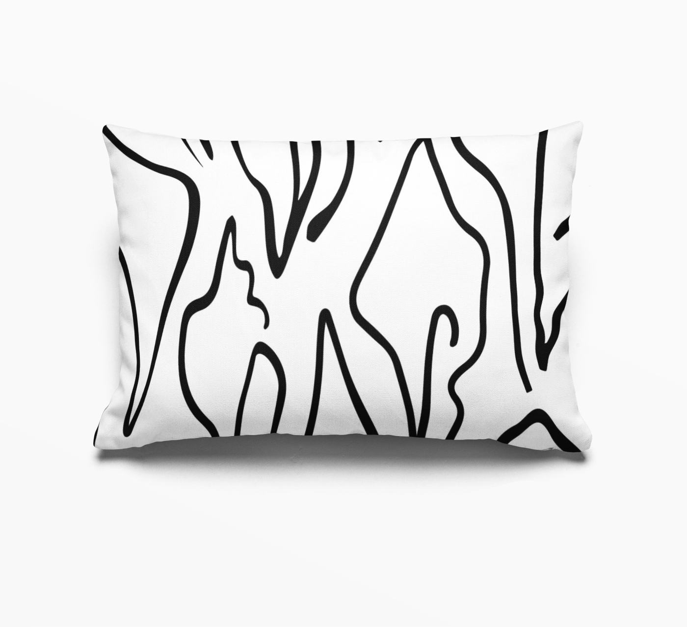 Single Emily Daws accent pillow showcasing Southern-inspired pattern.