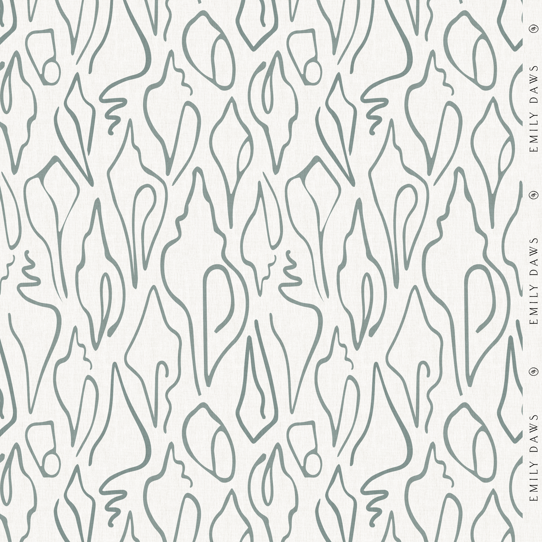 Edisto Fabric in Turquoise