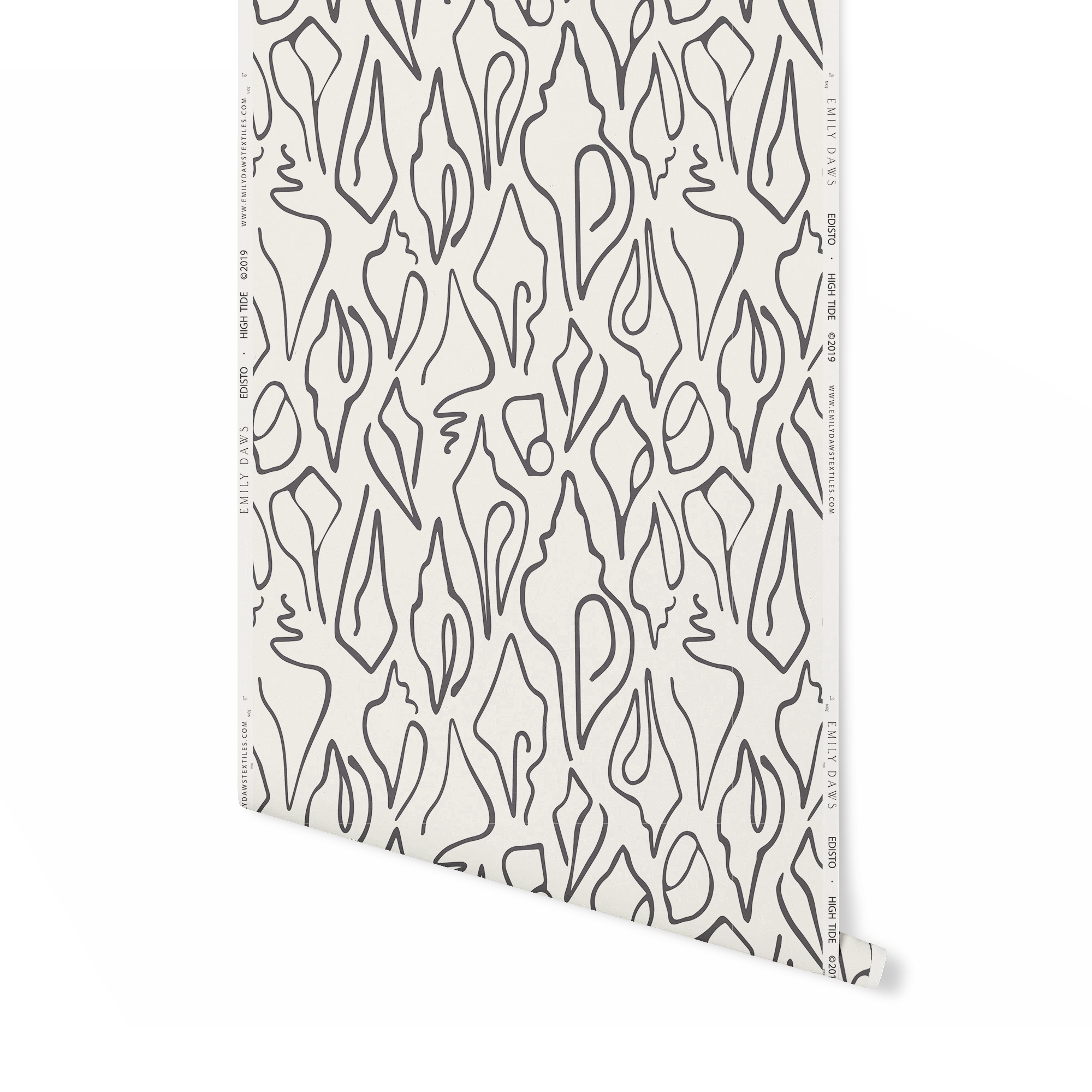 Bespoke smooth wallpaper by Emily Daws, crafted on clay-coated paper for artful, refined interior design projects.