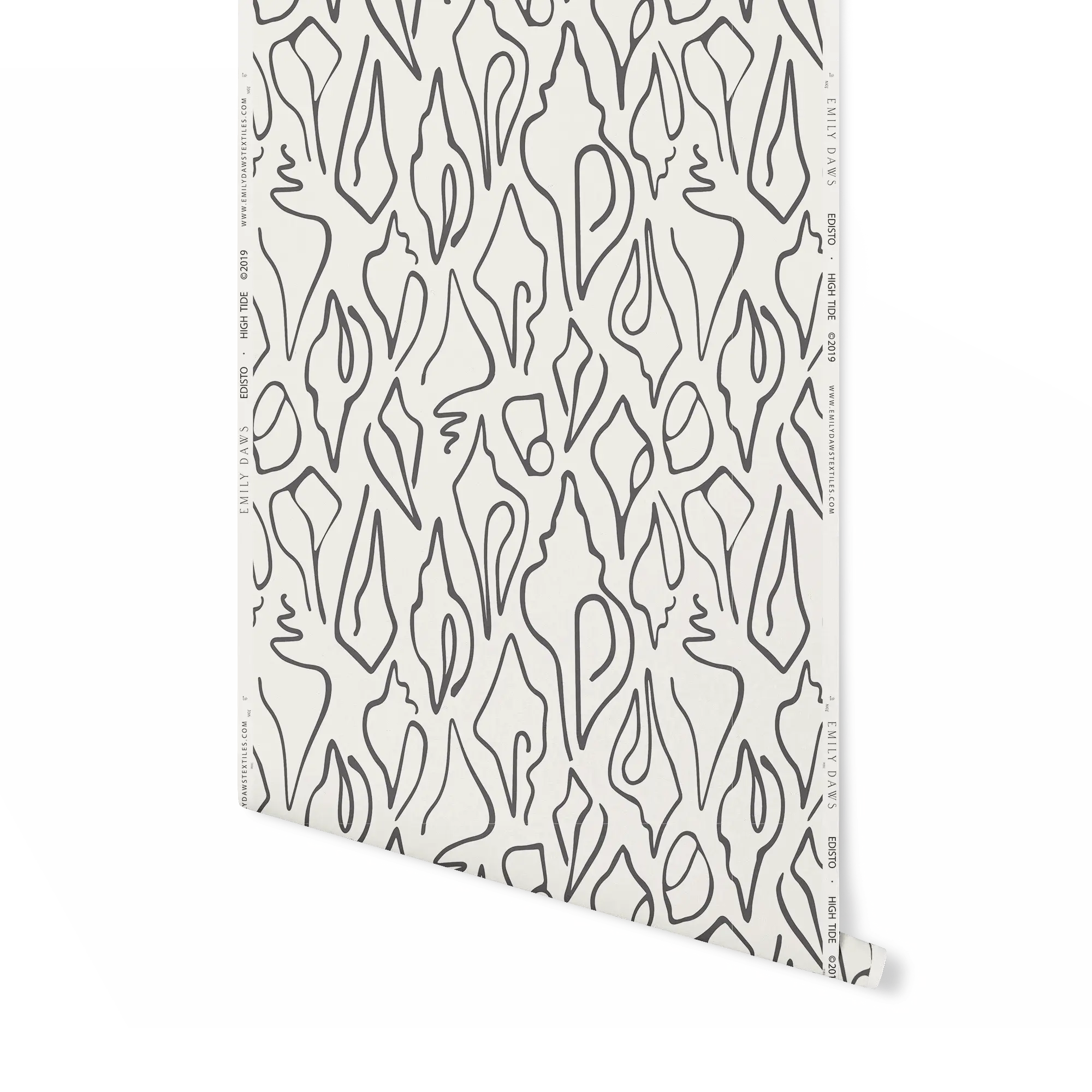 Bespoke smooth wallpaper by Emily Daws, crafted on clay-coated paper for artful, refined interior design projects.