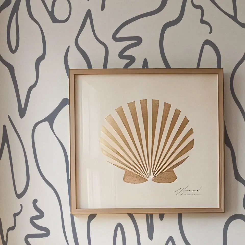 Edisto Wallpaper Swatch in High Tide Emily Daws