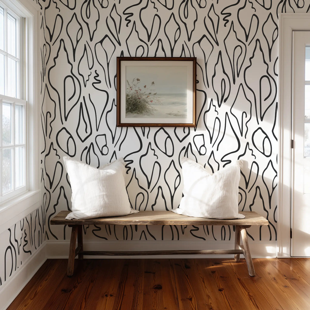Edisto Wallpaper in Jet