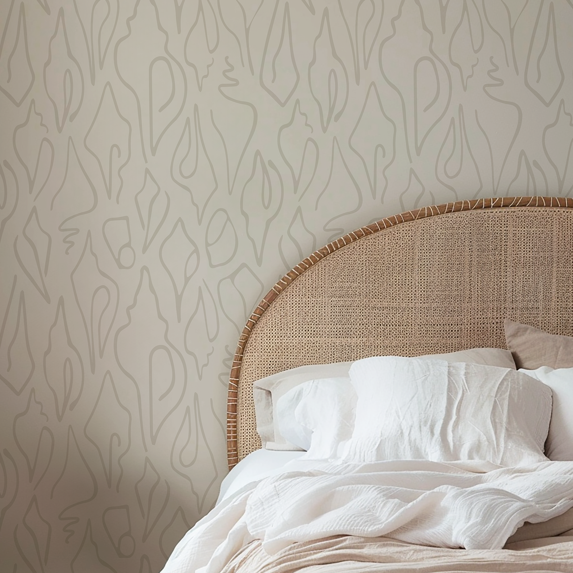 Bespoke smooth wallpaper by Emily Daws, crafted on clay-coated paper for artful, refined interior design projects.