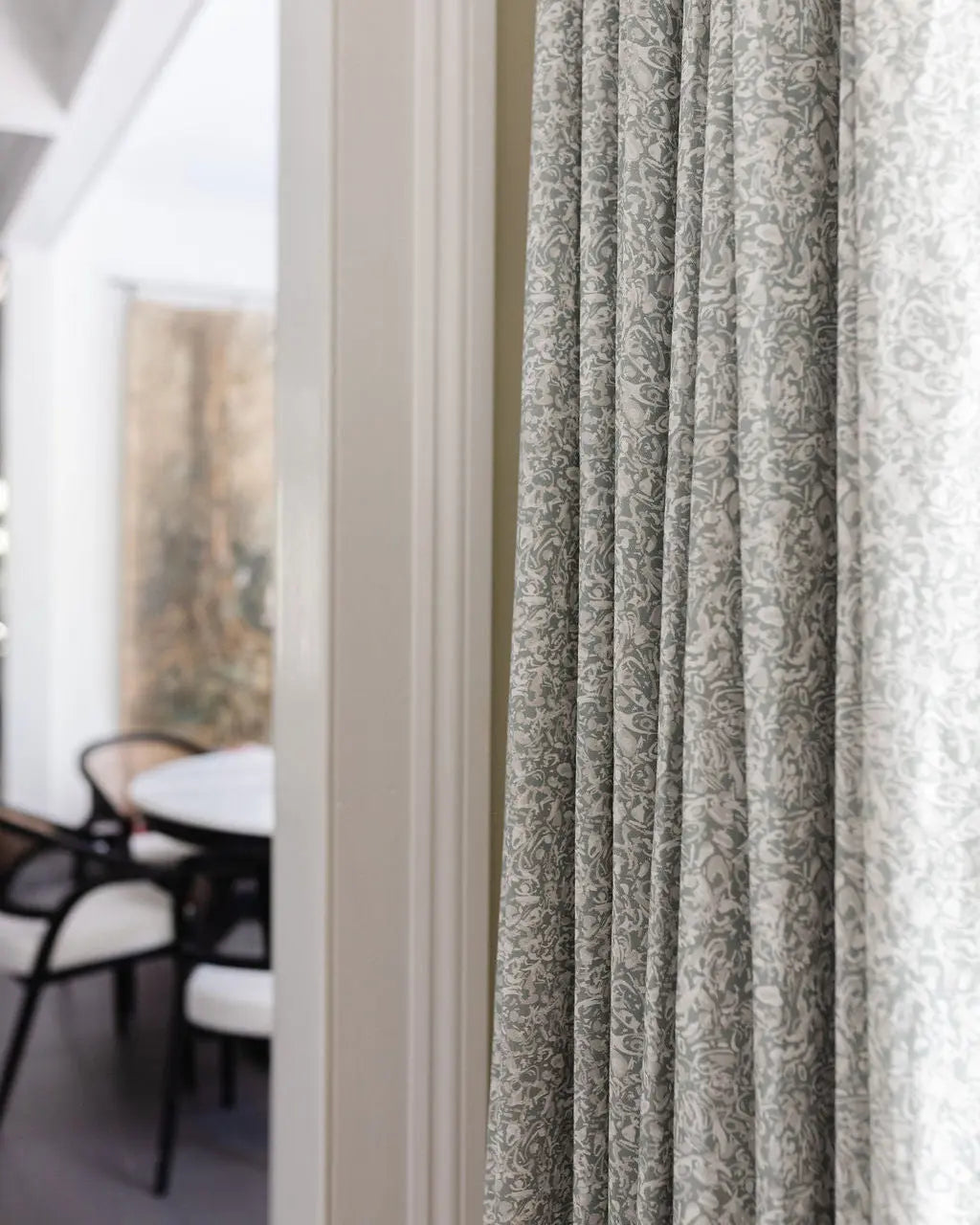 Estuary Artichoke fabric by Emily Daws — Waterways Collection, available by the yard for drapery and upholstery