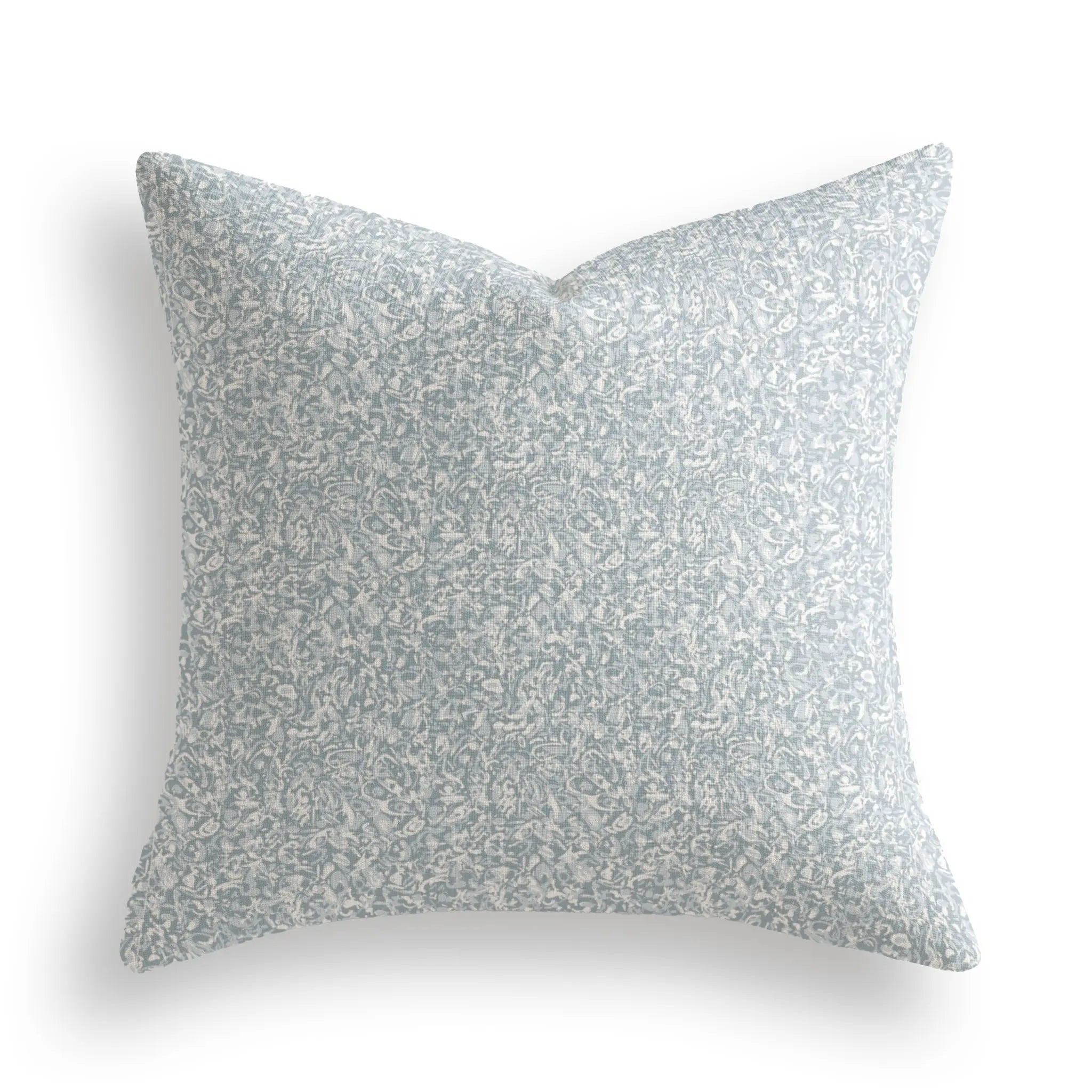Estuary Throw Pillow in Heron by Emily Daws — Waterways Collection, made-to-order on Belgian linen