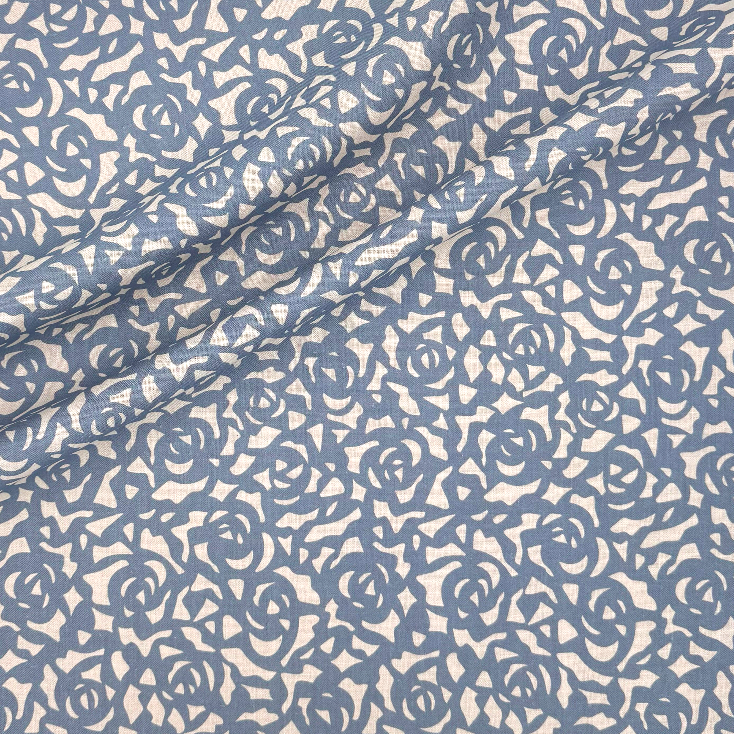Gardenia Fabric in Cobalt