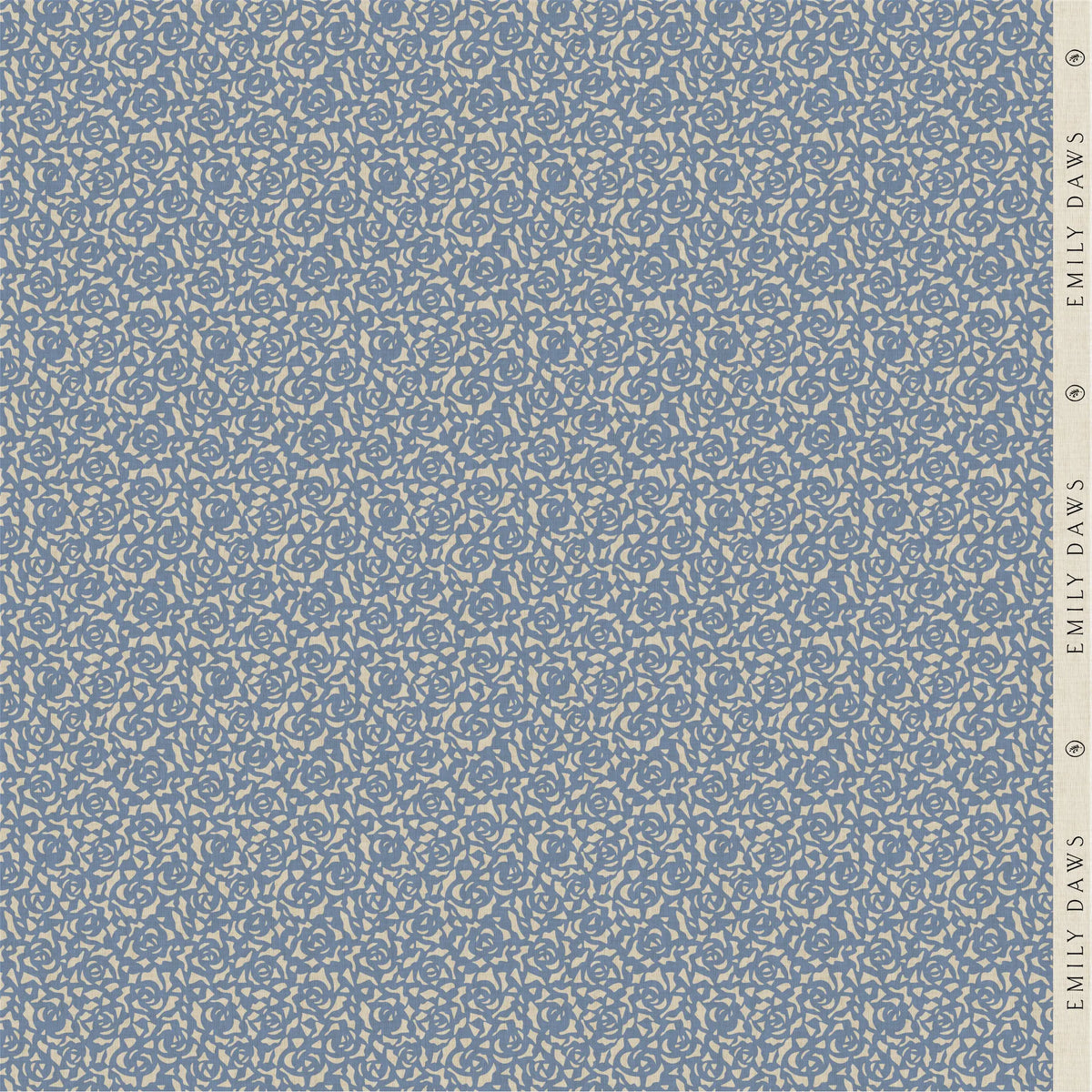 Gardenia fabric in Cobalt by Emily Daws styled in an interior β Charleston Collection