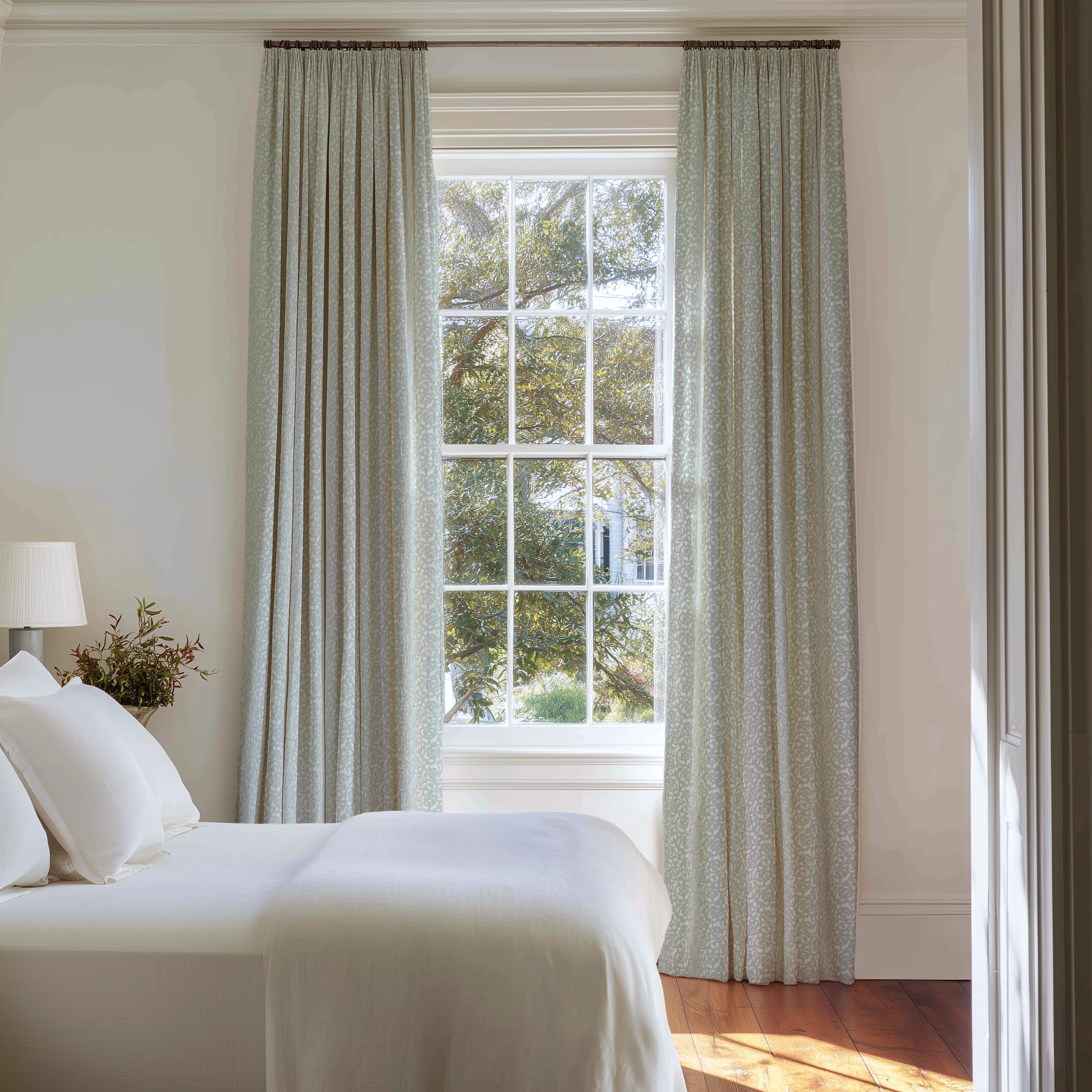 Gardenia Fabric in Mist