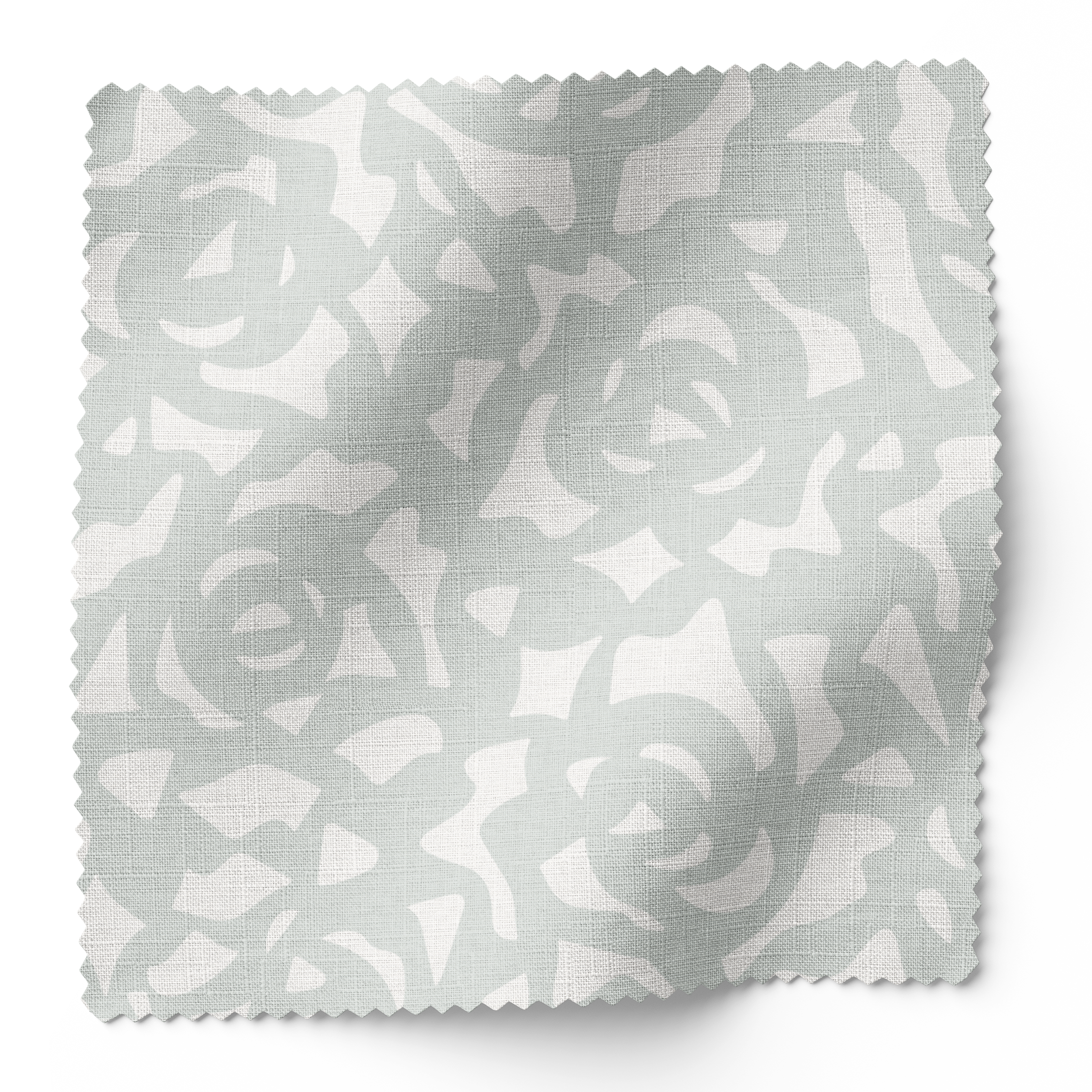 Gardenia fabric swatch in Mist by Emily Daws β 6x6 Belgian linen sample, Charleston Collection