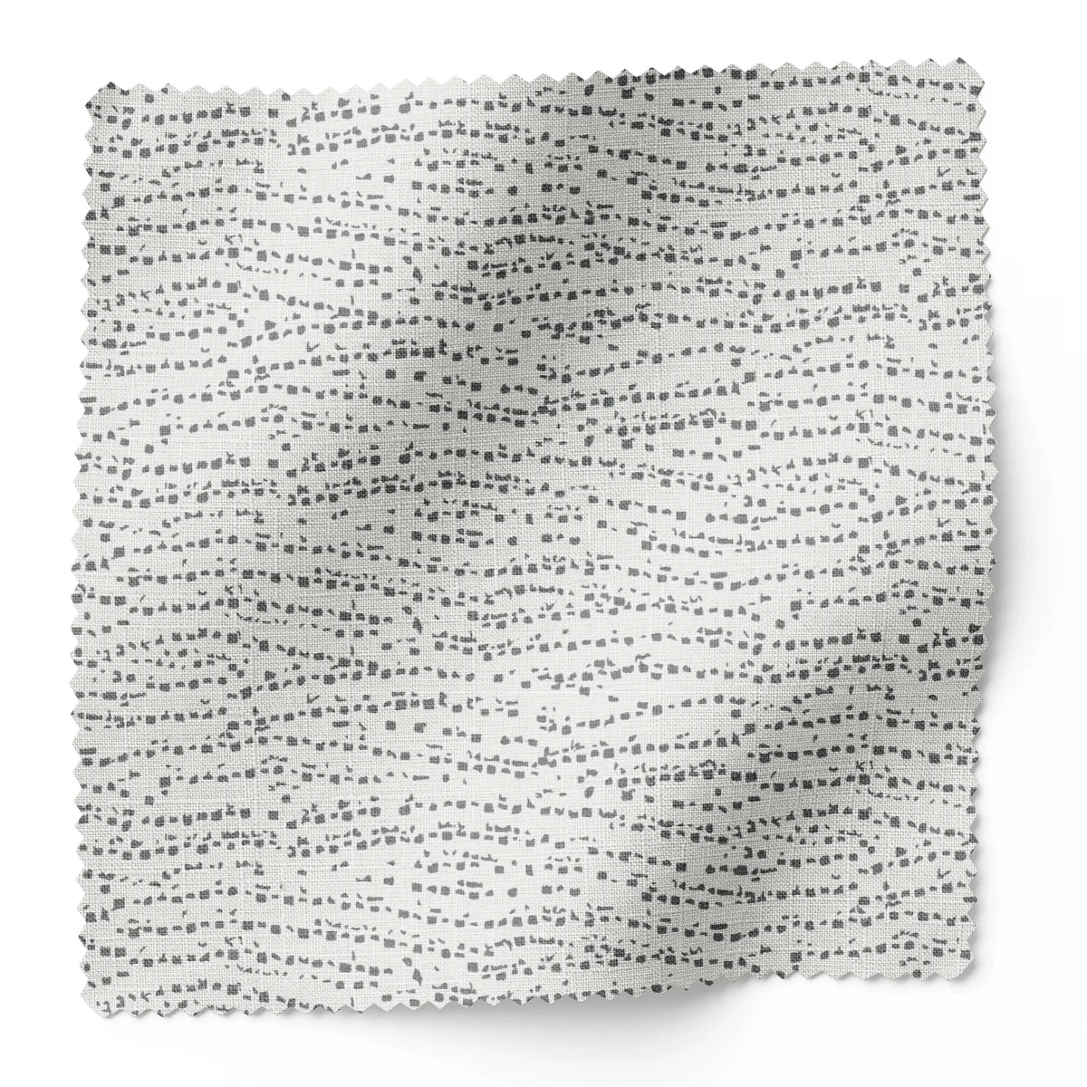Harbor fabric swatch in Ash by Emily Daws — 6x6 Belgian linen sample, Waterways Collection