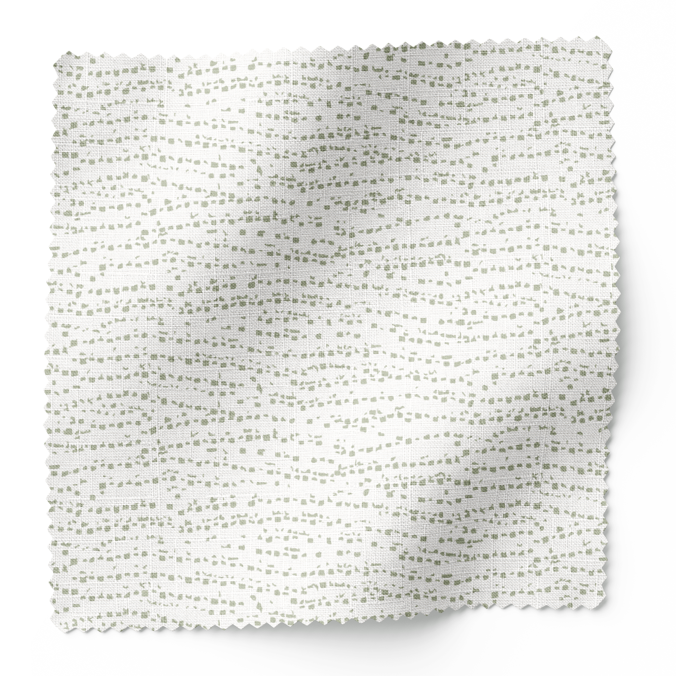 Harbor fabric swatch in Celadon by Emily Daws β 6x6 Belgian linen sample, Waterways Collection