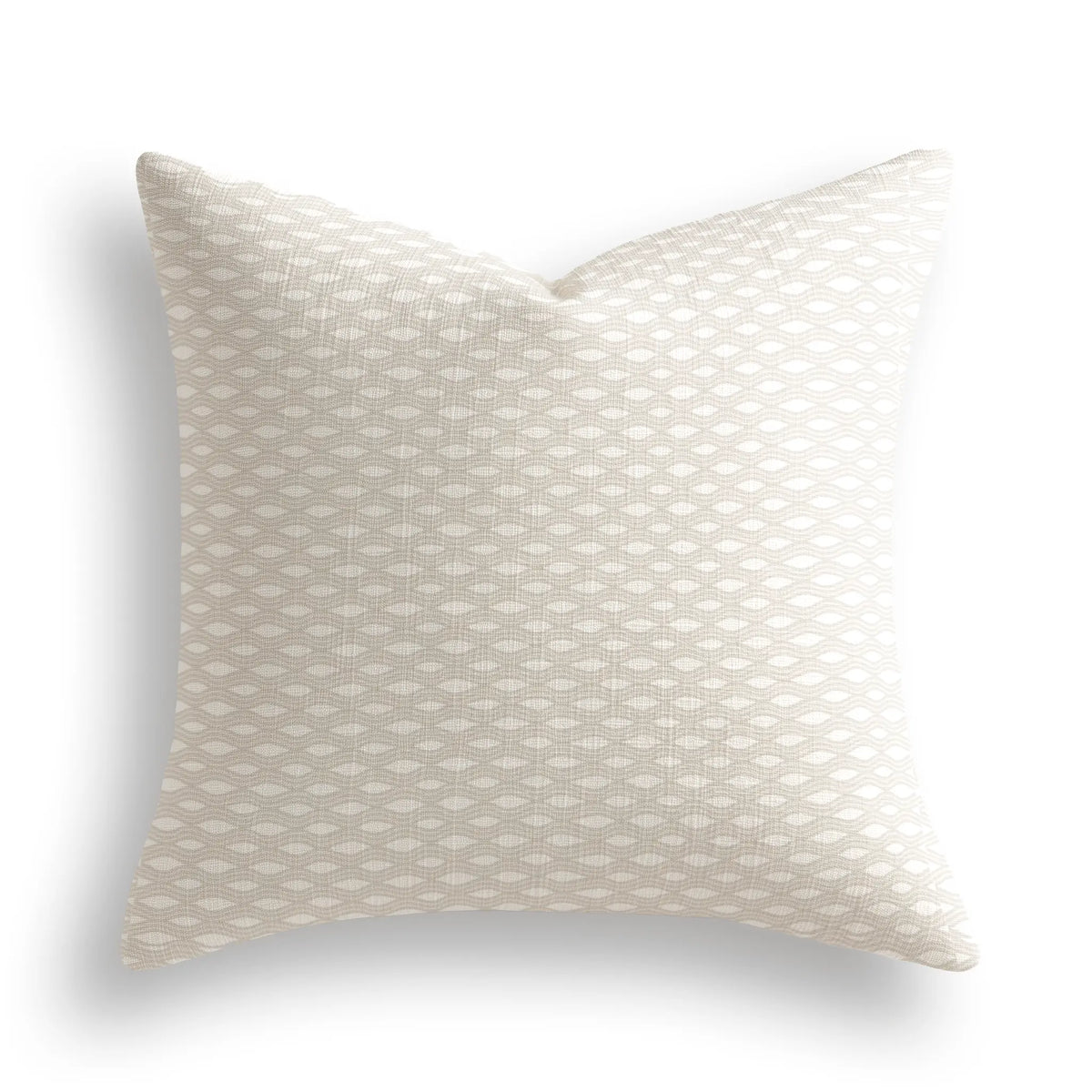 Inlet Throw Pillow in Beach by Emily Daws — Waterways Collection, made-to-order on Belgian linen