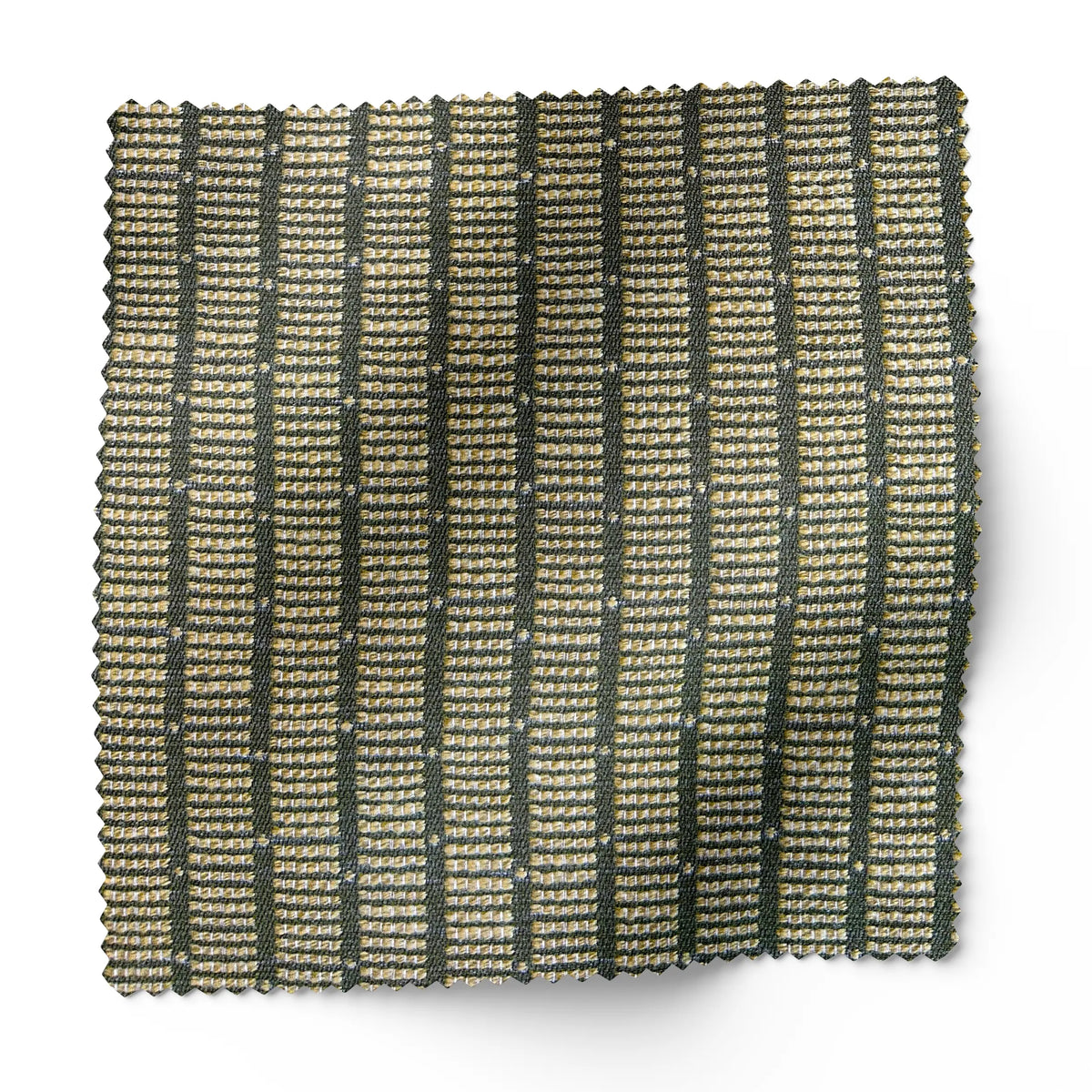 Jetty fabric swatch in Palm by Emily Daws — 6x6 woven upholstery fabric sample, Waterways Collection