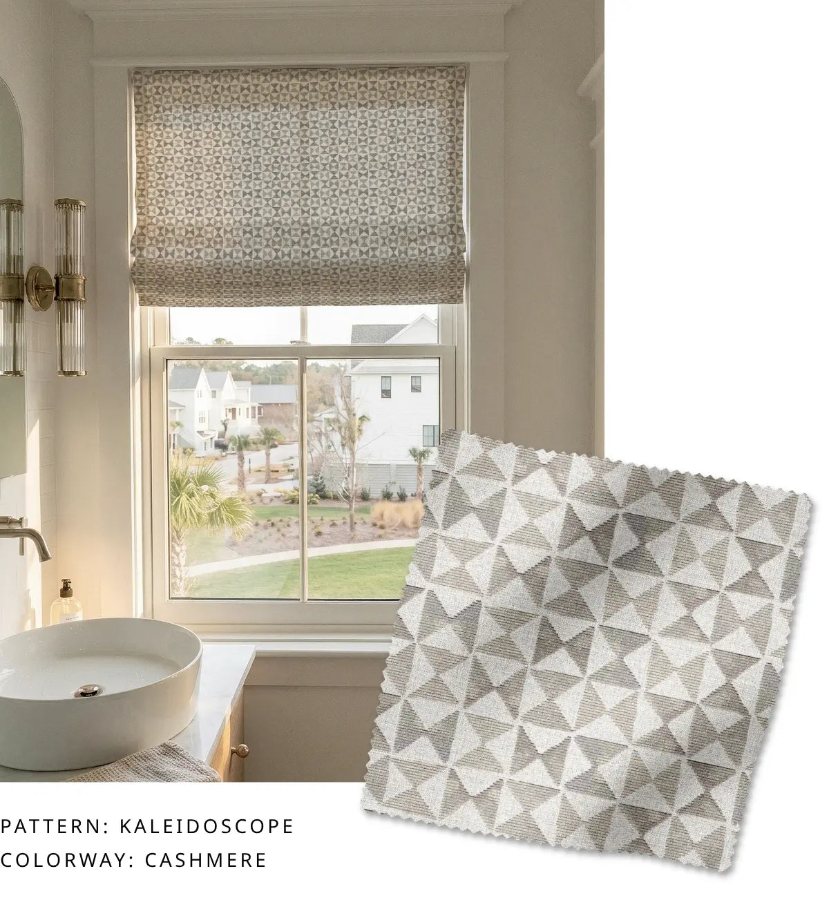 Kaleidoscope Fabric in Cashmere
