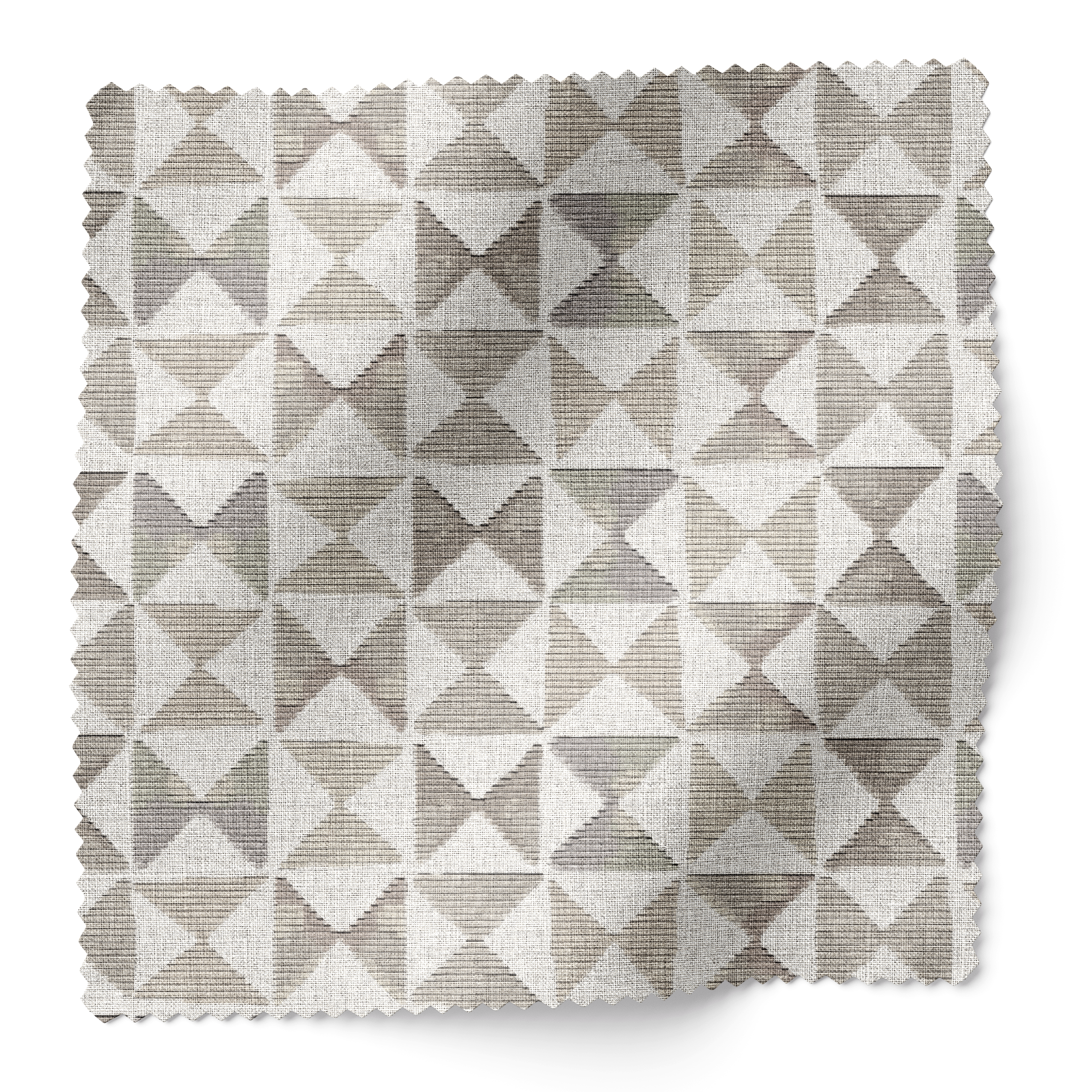 Kaleidoscope fabric swatch in Cashmere by Emily Daws β 6x6 Belgian linen sample, Fauna Collection